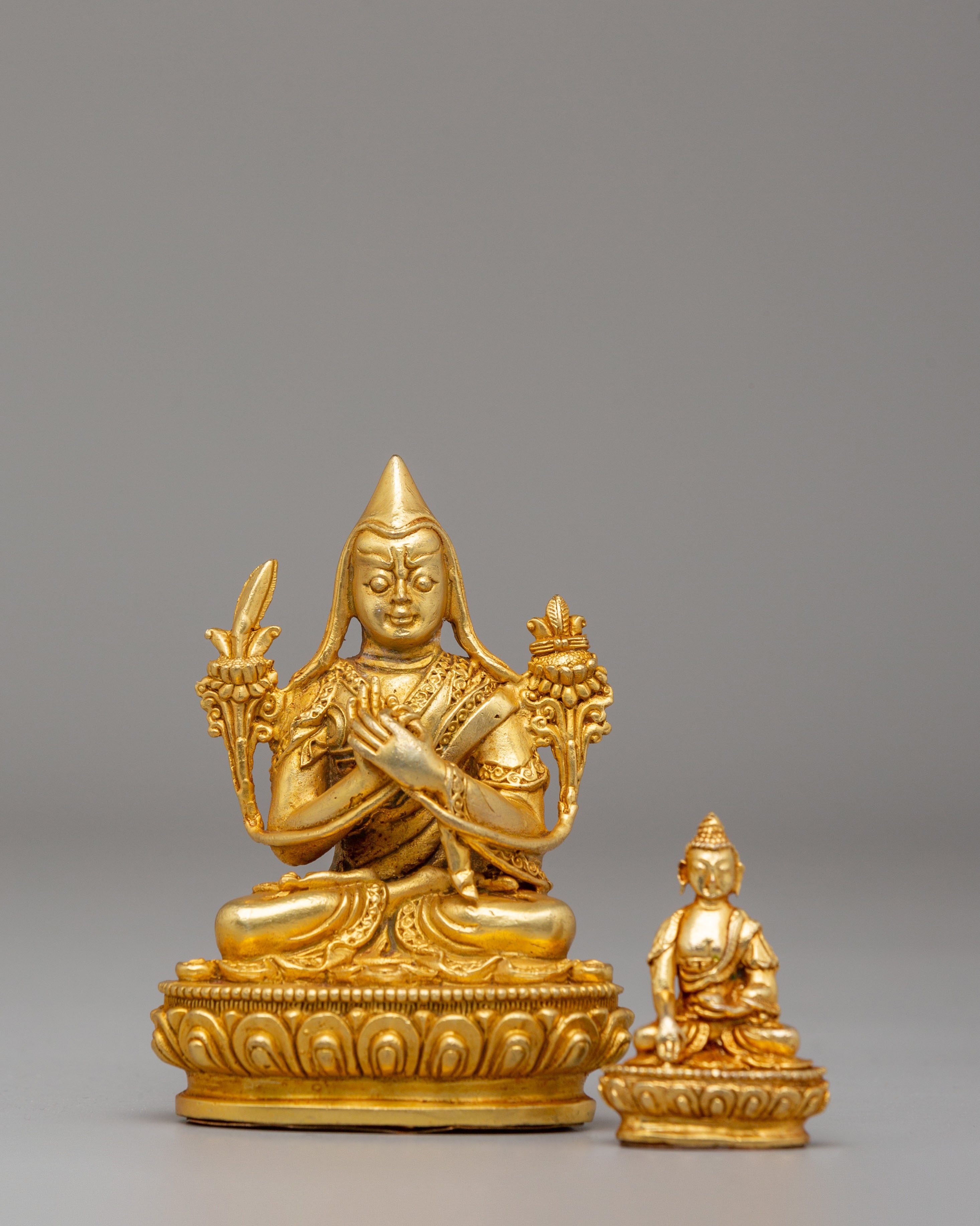 Tibetan Altar Tsongkhapa Statue | Sacred Buddhist Decor