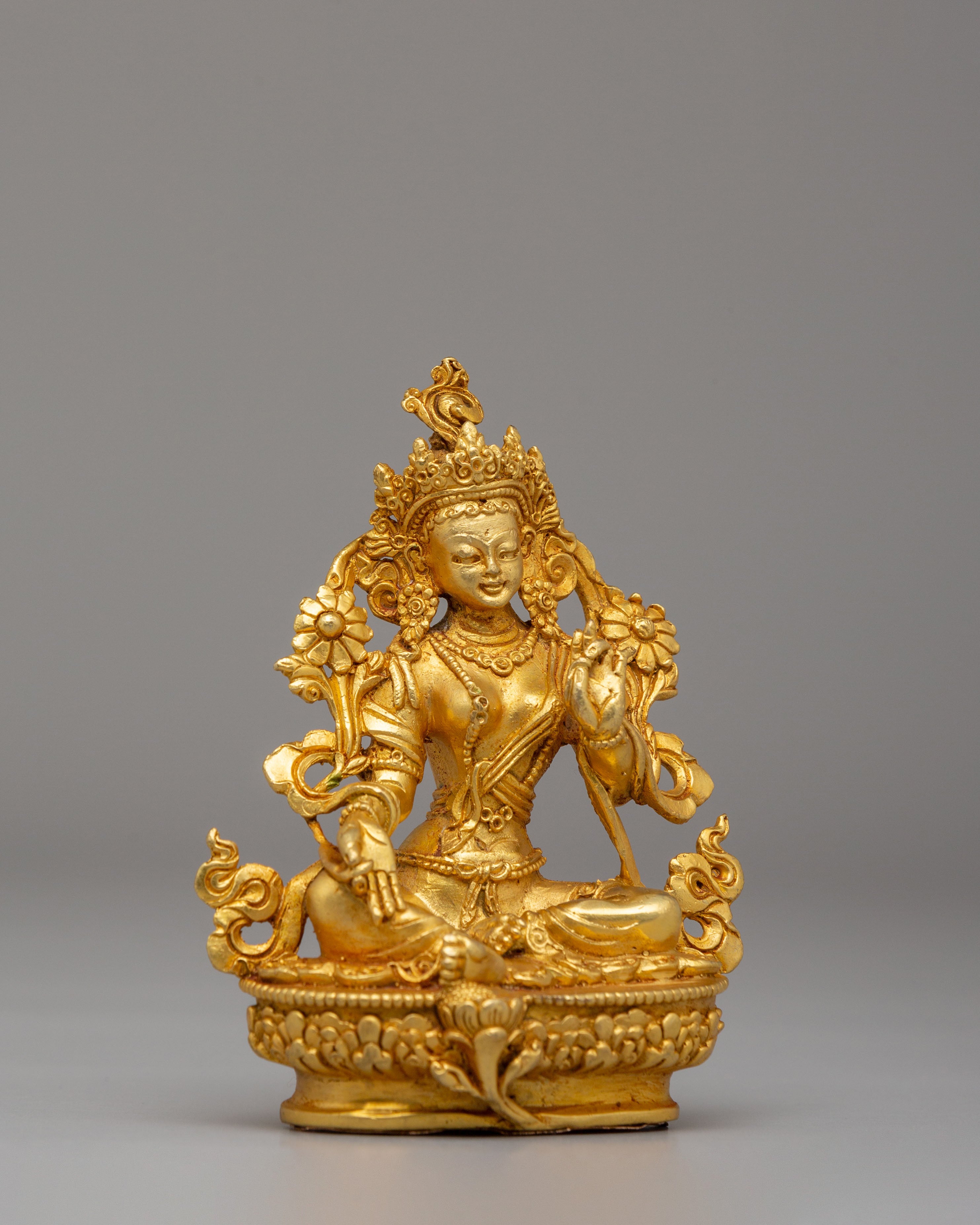 Green Tara Spiritual Protector Statue | Symbol of Compassion & Protection