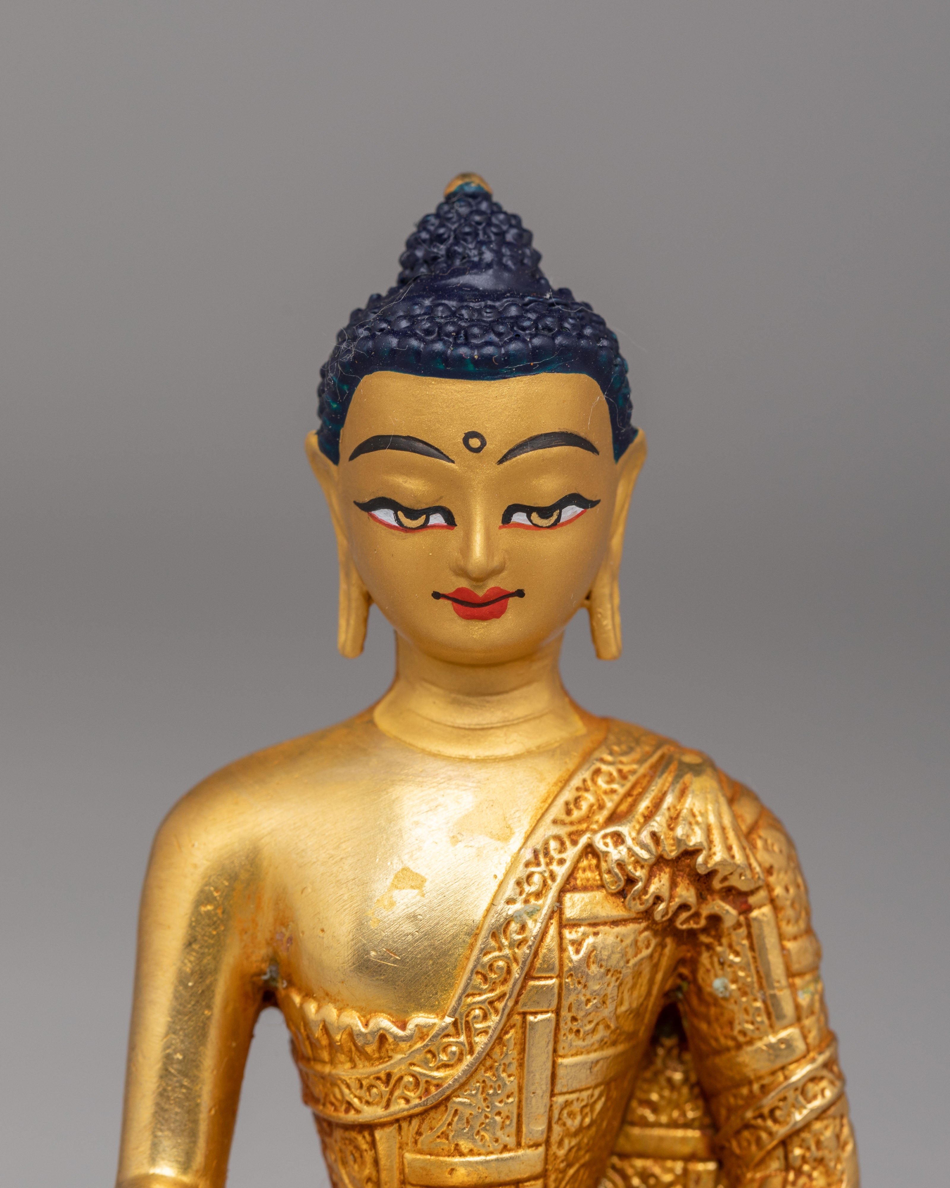 Handcrafted Buddha Dharma Sangha Statue Set | Spiritual Decor for Meditation