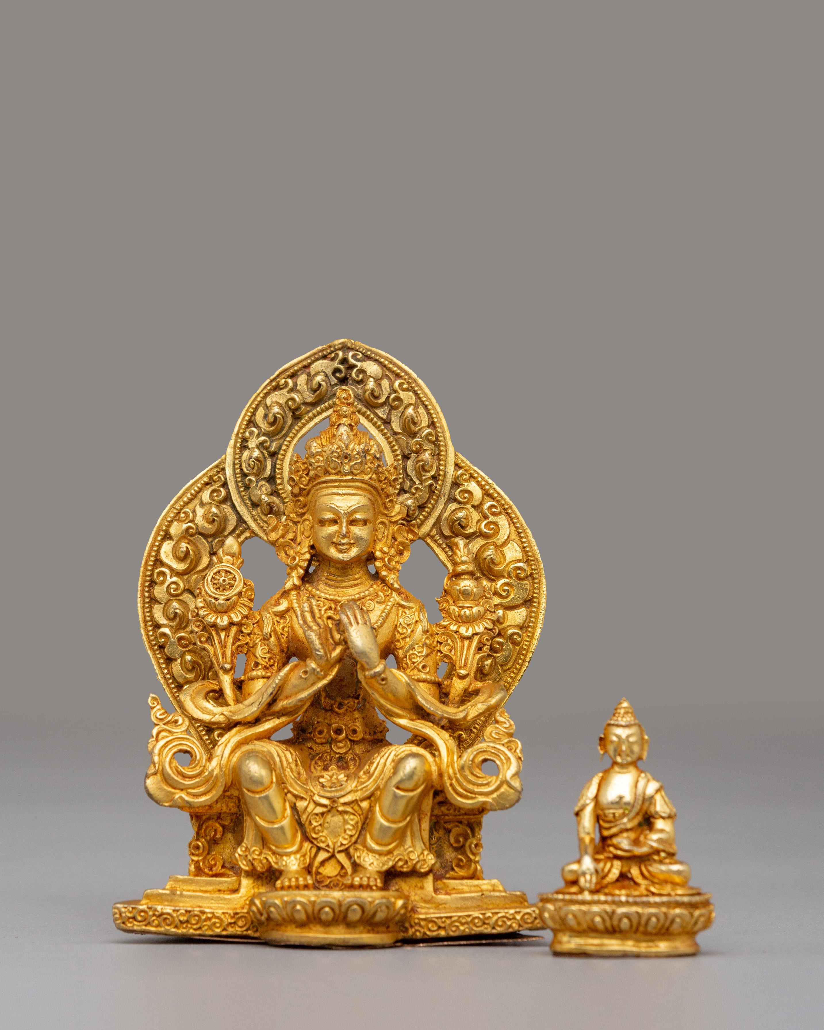 Tibetan Maitreya Buddha Altar Statue | Spiritual Home Decor