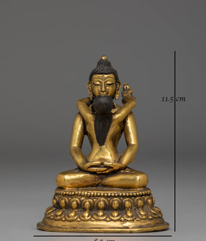 Samantabhadra with Samantabhadri Statue | Sacred Gold Plated Buddhist Art
