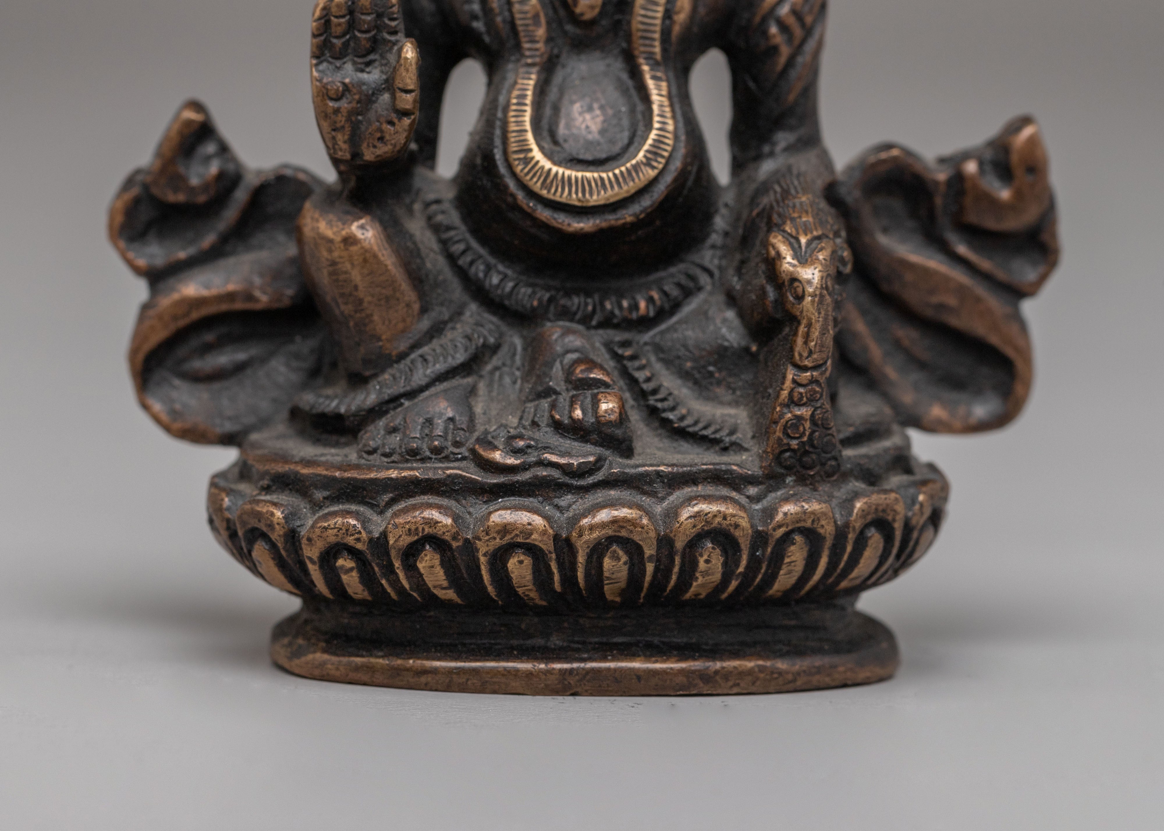 Handmade Kubera Statue | Brass Wealth Deity
