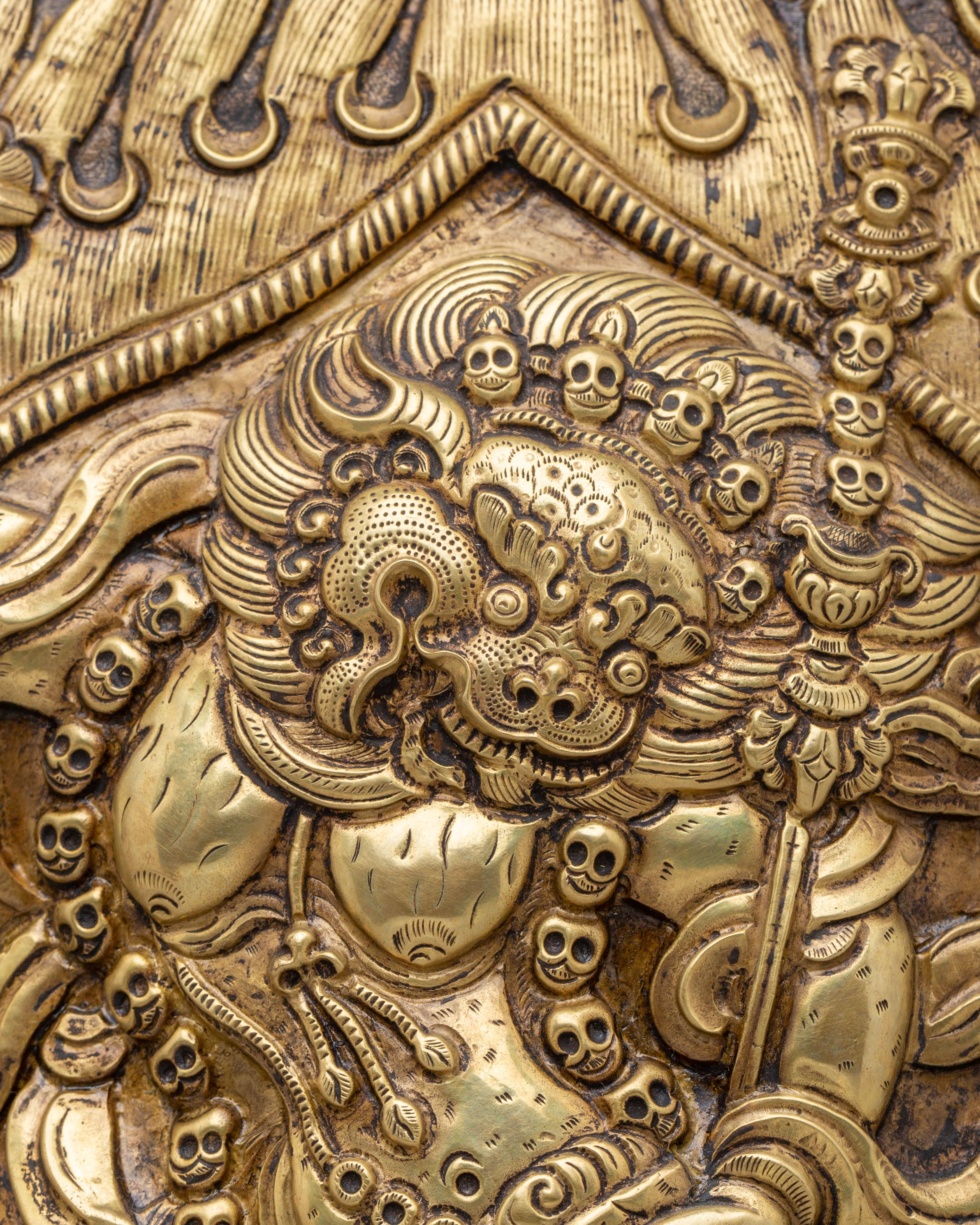 Handmade Simhamukha Wall Hanging | Tibetan Artwork