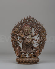 White Mahakala Statue 