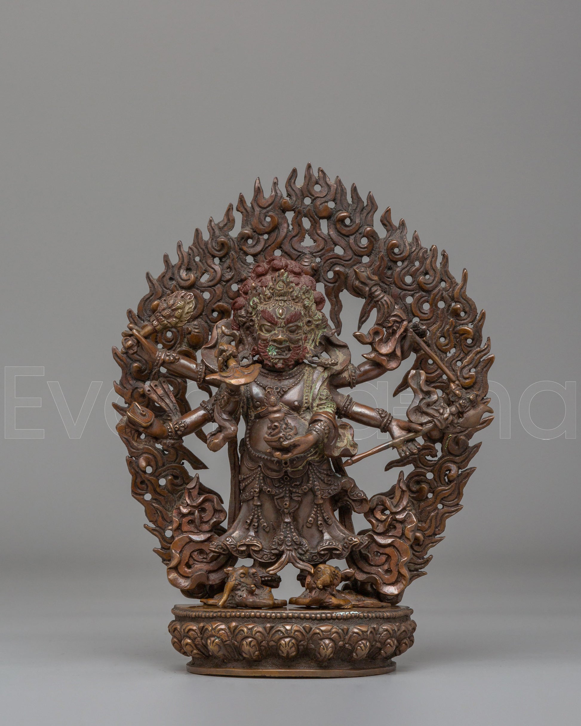 White Mahakala Statue 