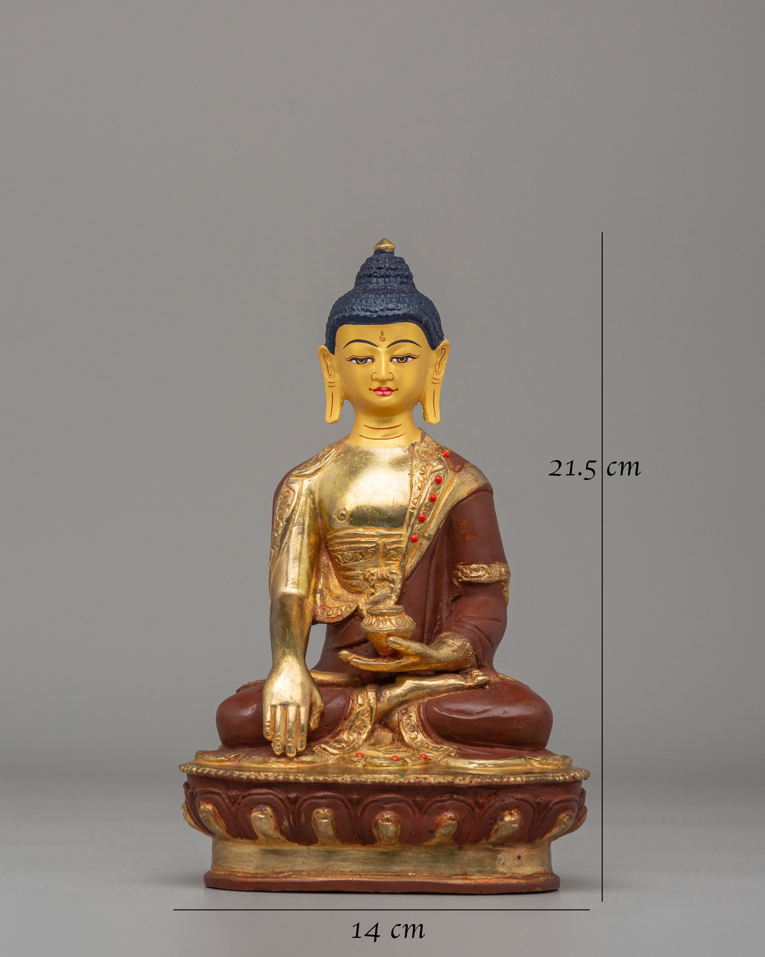 Traditional Altar Shakyamuni Buddha Statue | Handmade Spiritual Decor