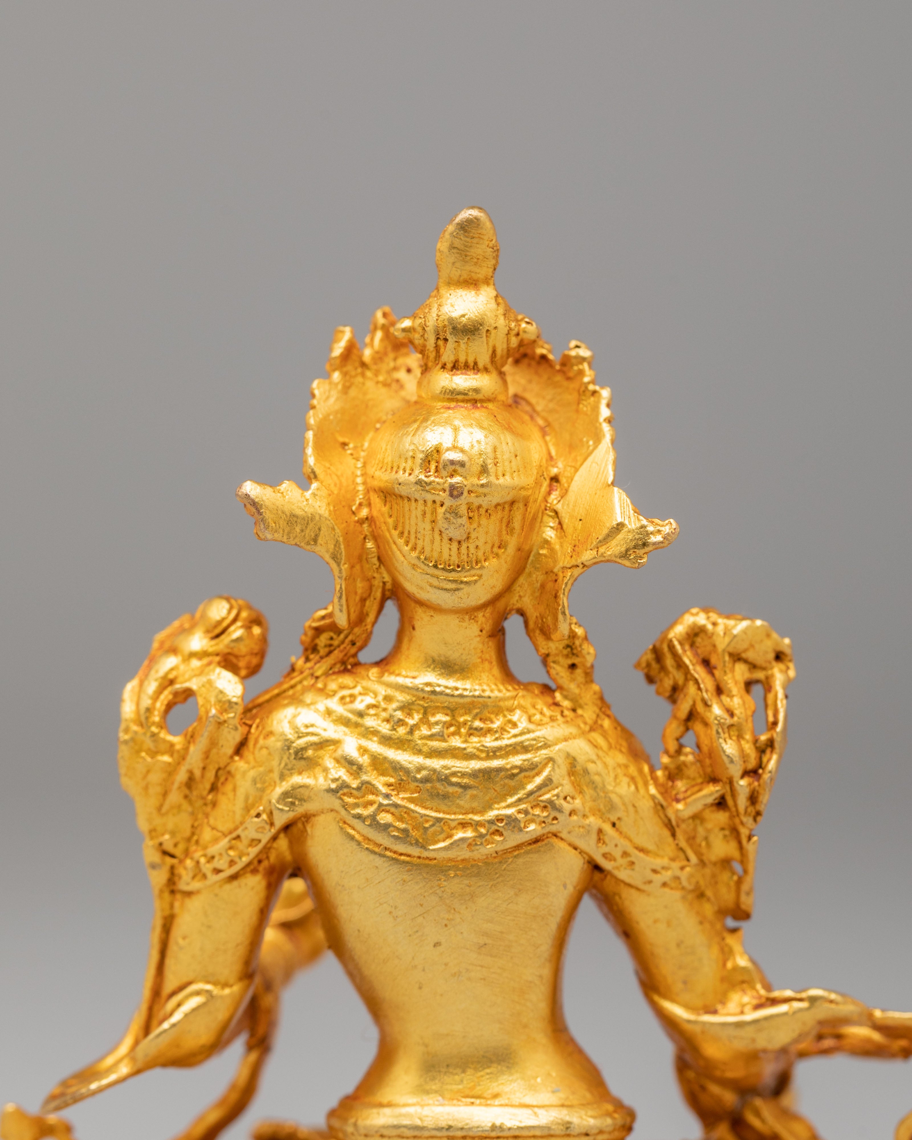Ceremonial White Tara Shrine Sculpture | Machine Made Statue