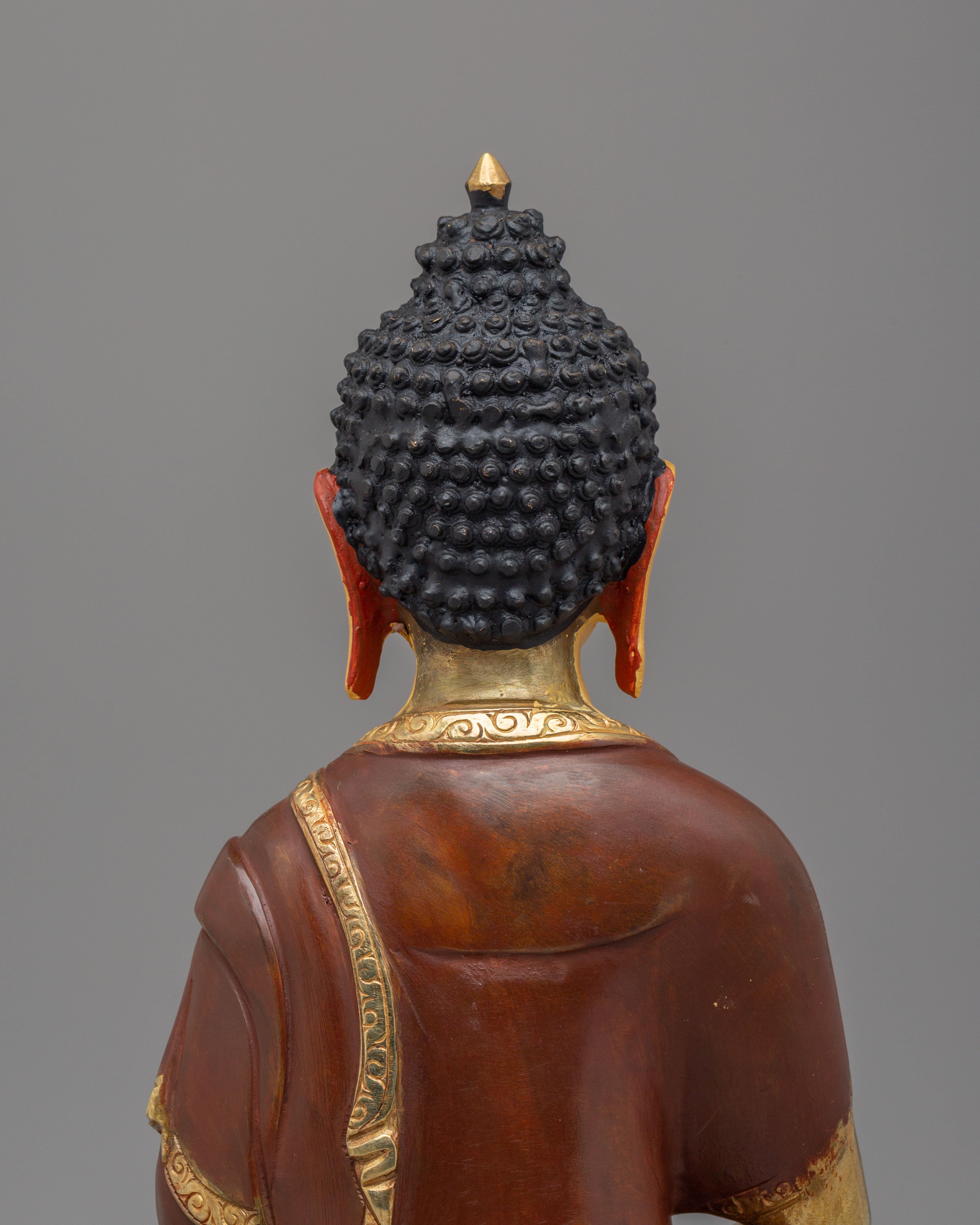 Infinite Light Amitabha Buddha Statue | Gold Plated Meditation Altar Decor