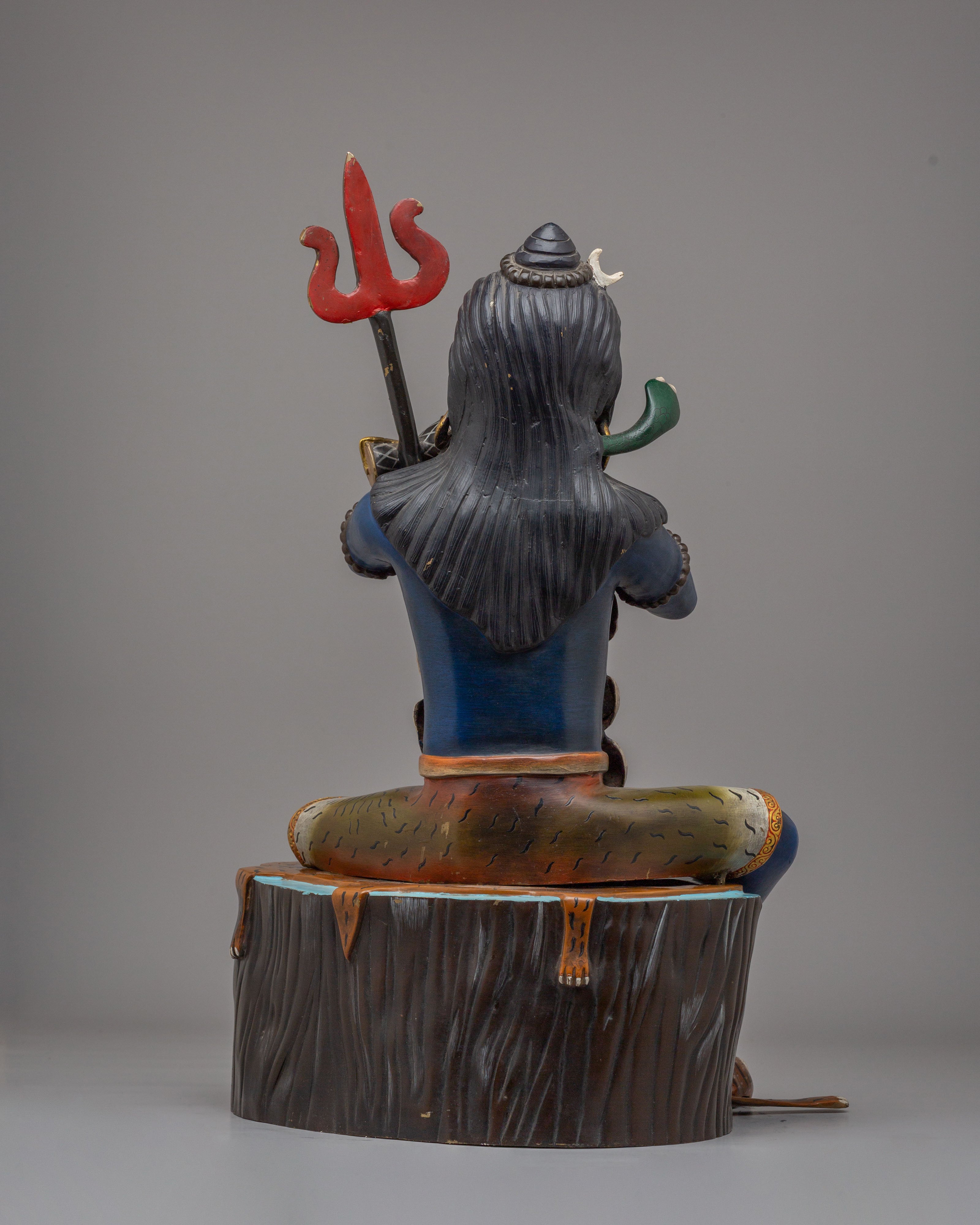 Lord Shiva Deity Figurine | Hindu Deity for Temple, Altar, and Spiritual Space