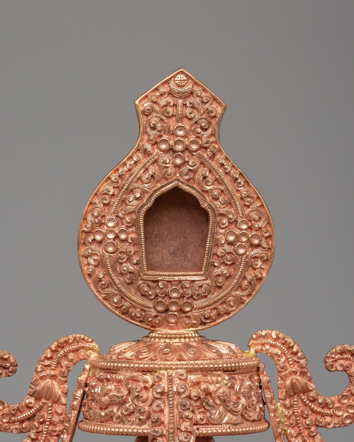 Handmade Long Life Vase | Copper Body Vase for Sacred Decor