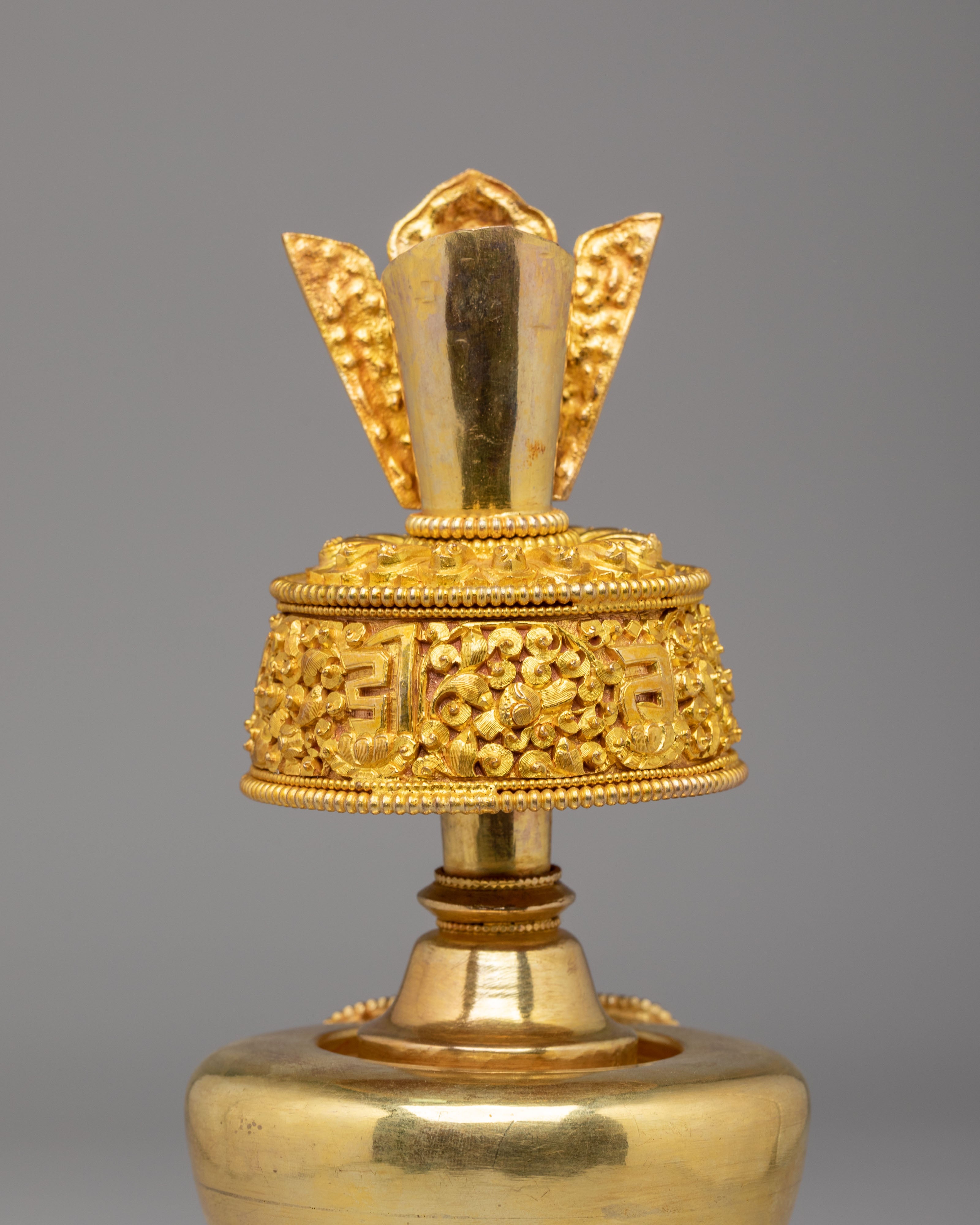 Sacred Ritual Bhumba | Gold Plated Tibetan Bhumba