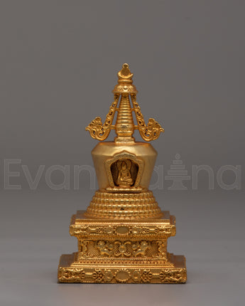 Sacred Tibetan Lotus Blossom Stupa