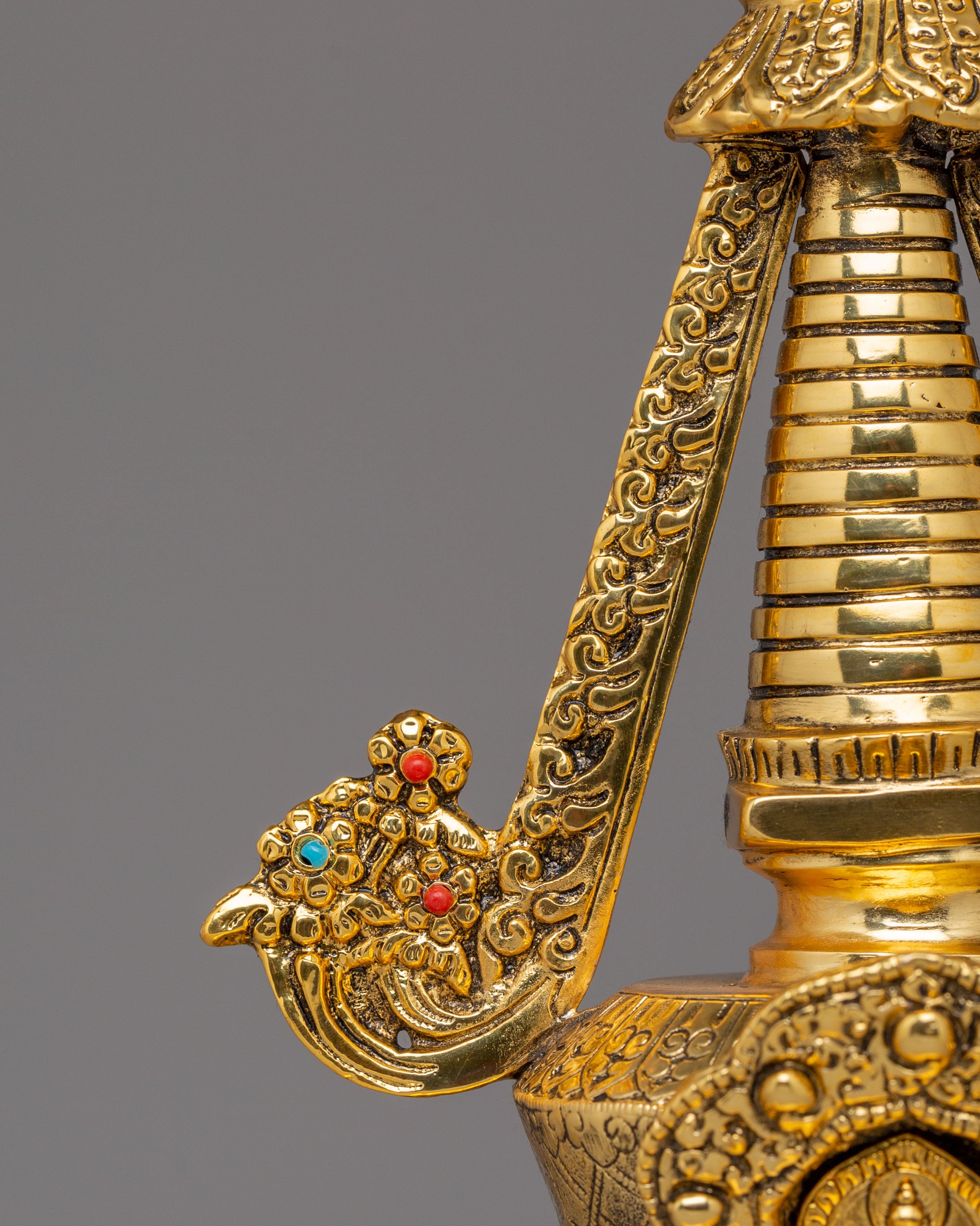 Spiritual Enlightenment Stupa | Handmade Sacred Buddhist Shrine Decor