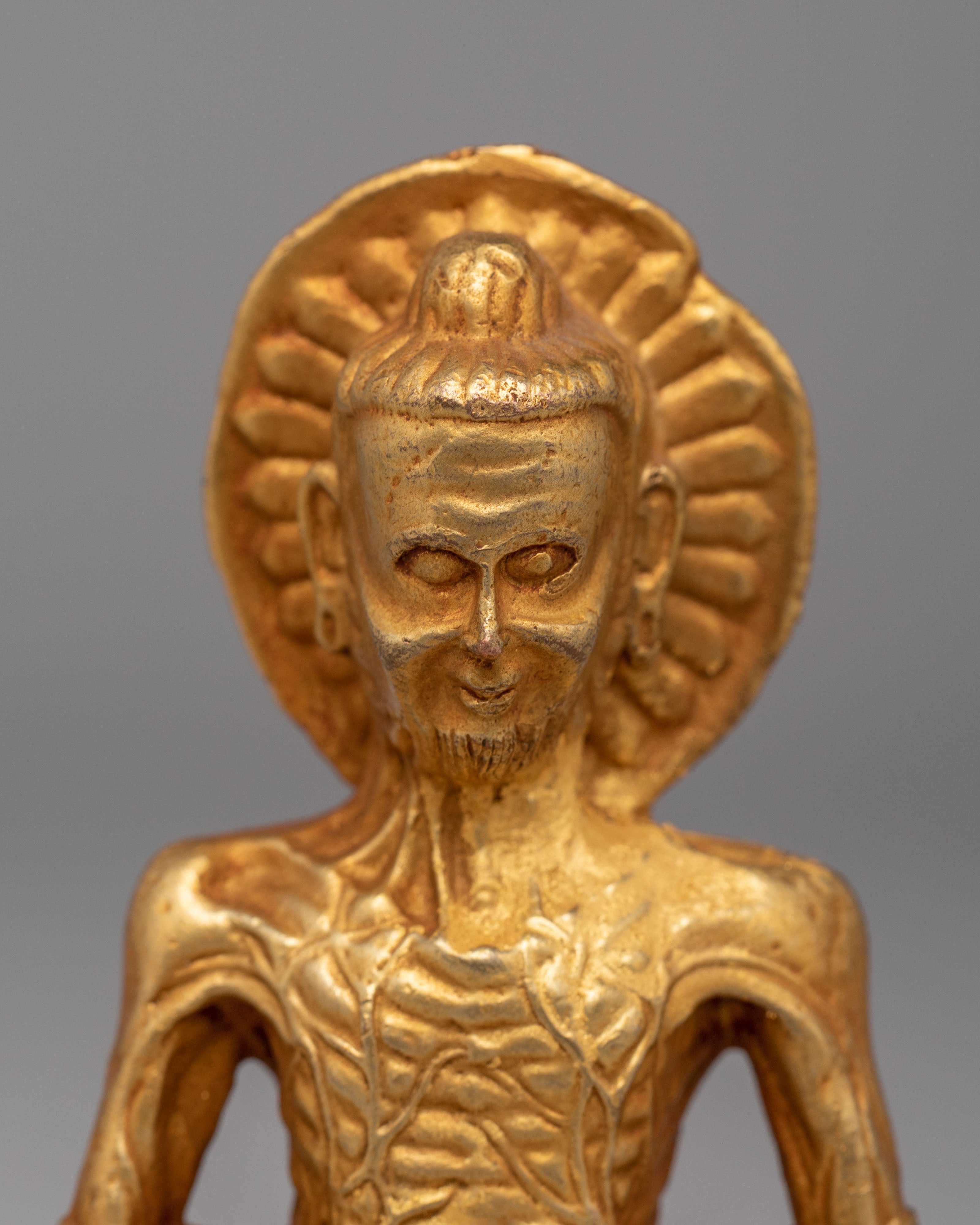 Handmade Fasting Buddha Statue | Symbol of Self-Denial and Spiritual Purity