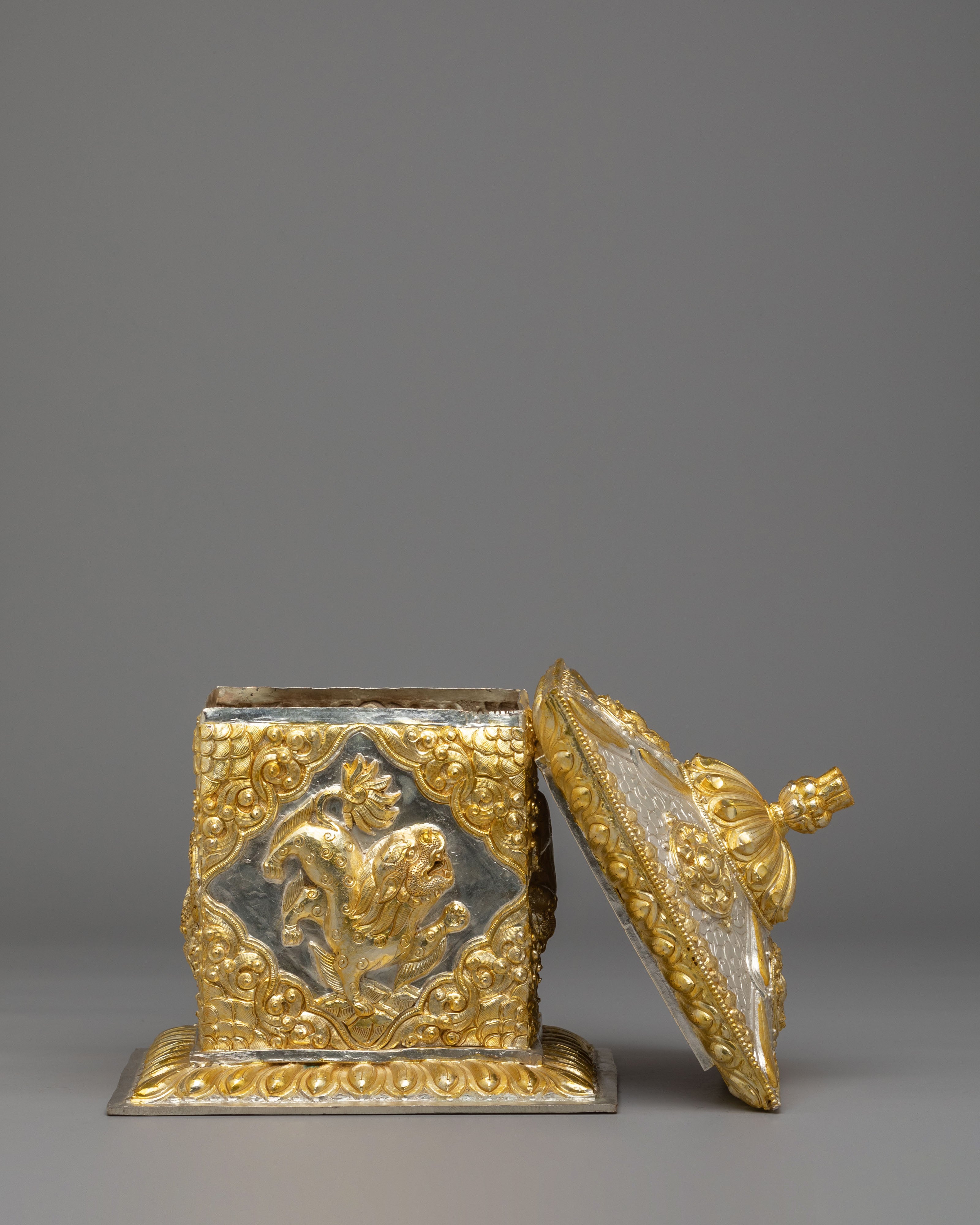 Handmade Tibetan Box | Traditional Treasure Box for Sacred Items