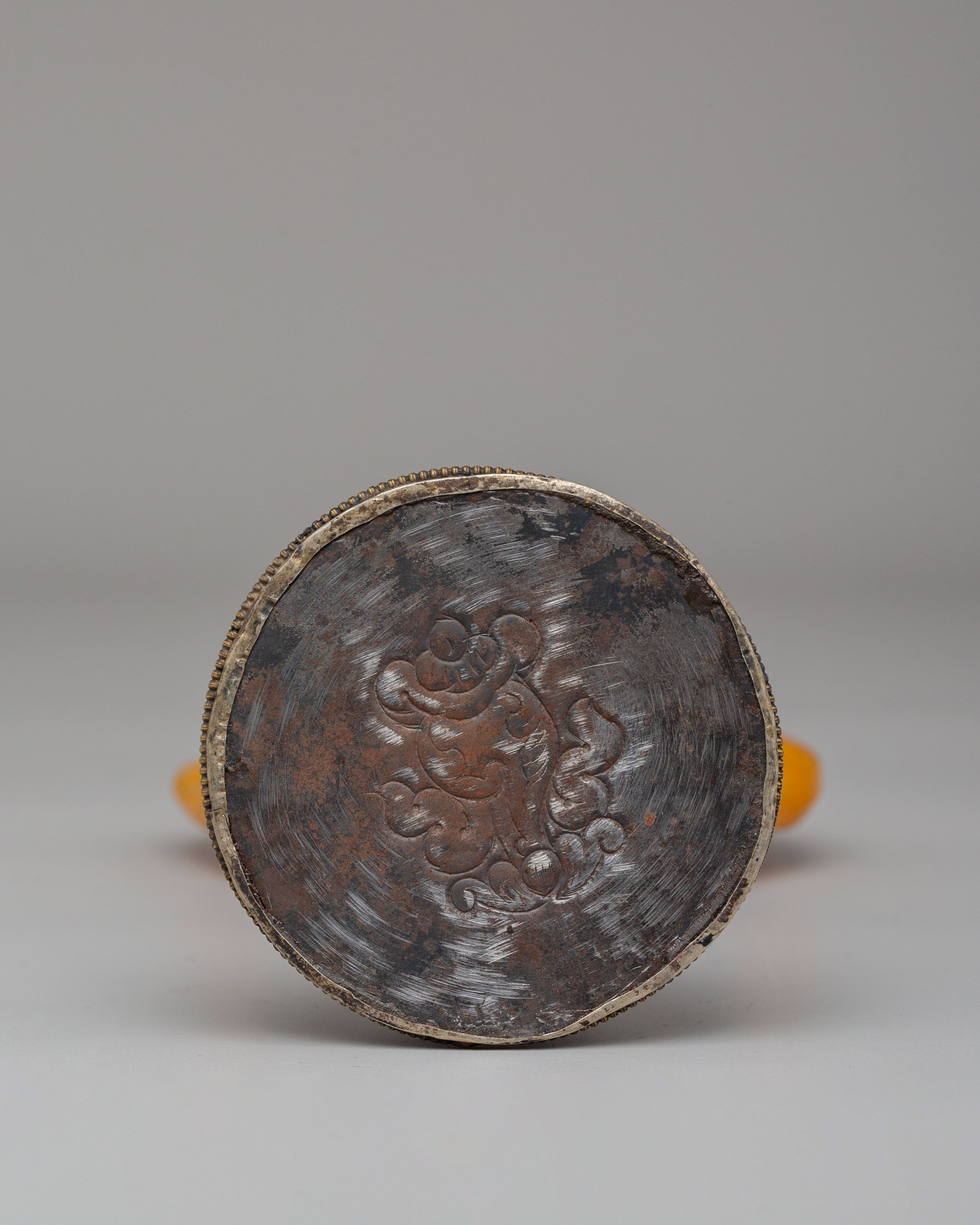 Spiritual Mahakala Engraved Phurba | Sacred Tibetan Ritual Dagger