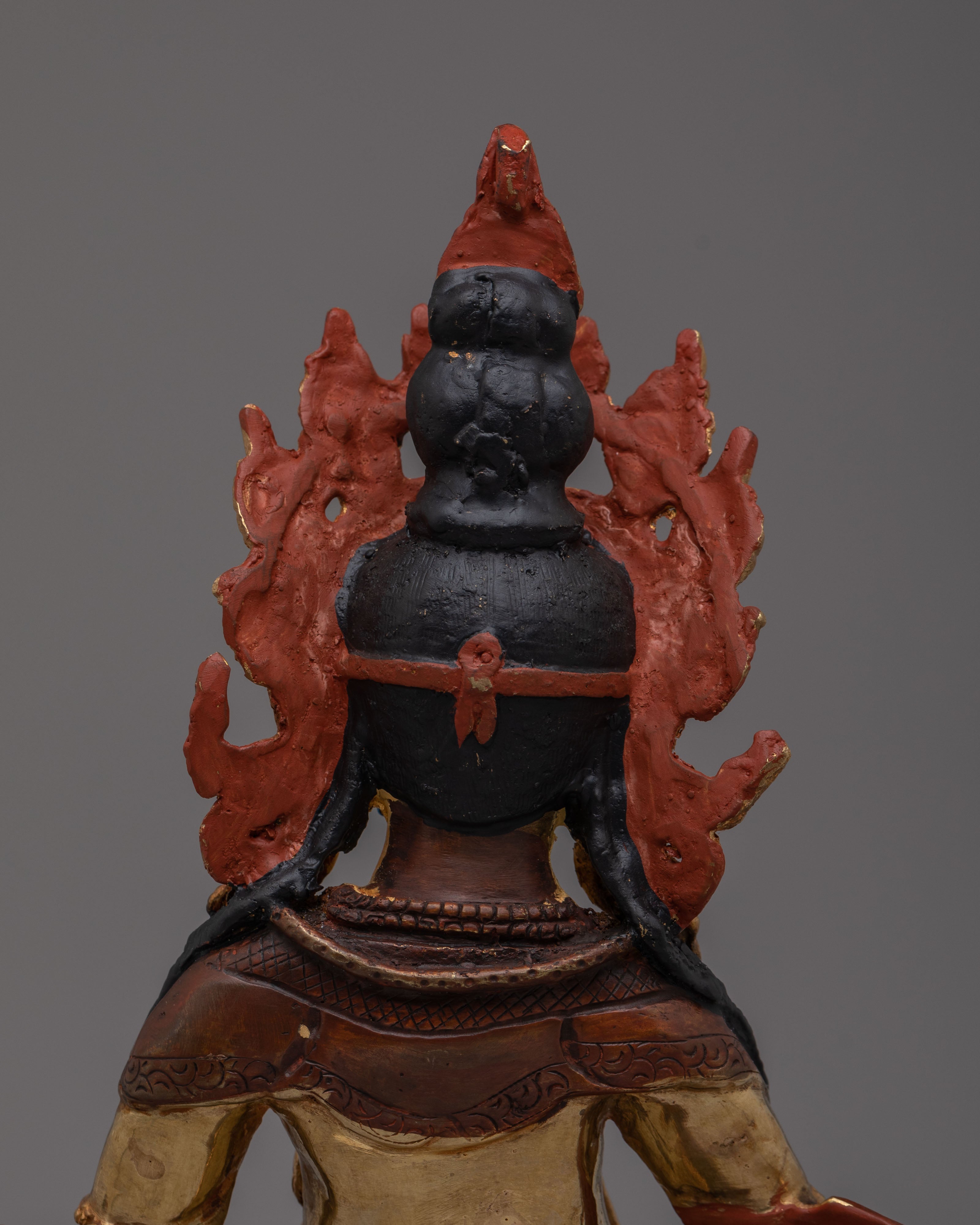 Dzambhala Statue for Altar | Handcrafted Dzambhala Deity Sculpture