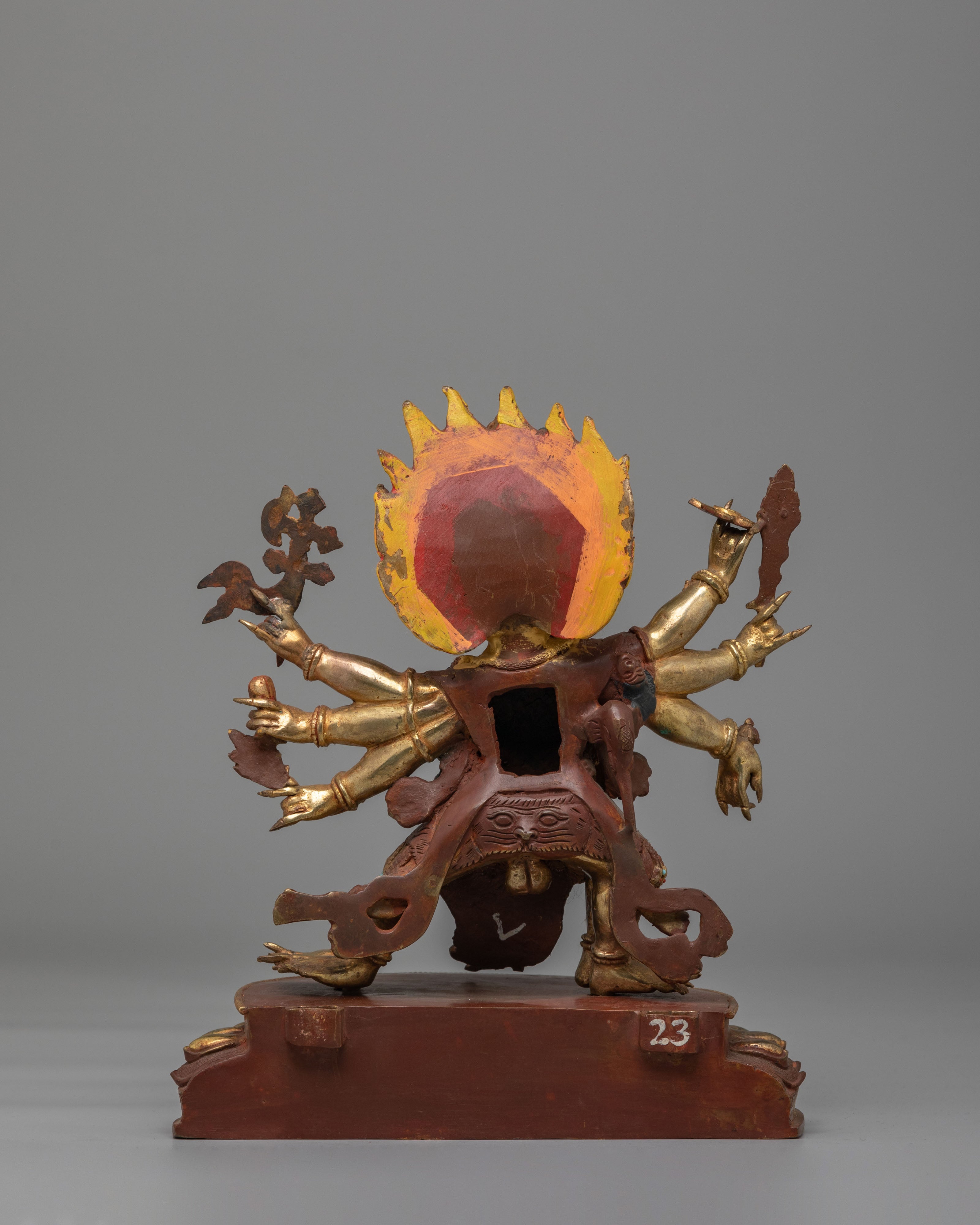 Six Armed Mahakala Statue for Protection | Wrathful Deity