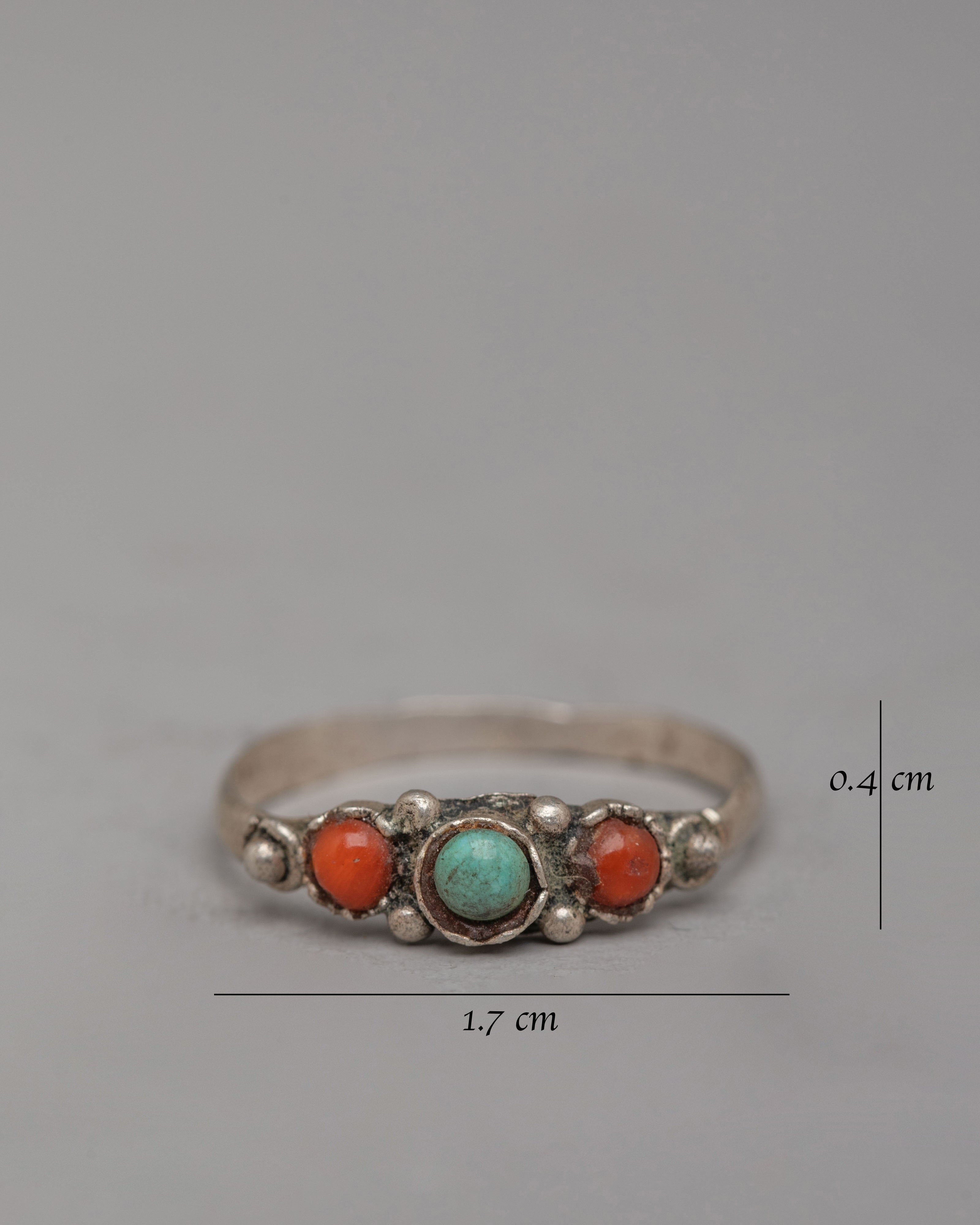 Artisan Stone Ring | Silver and Natural Zircon Jewelry