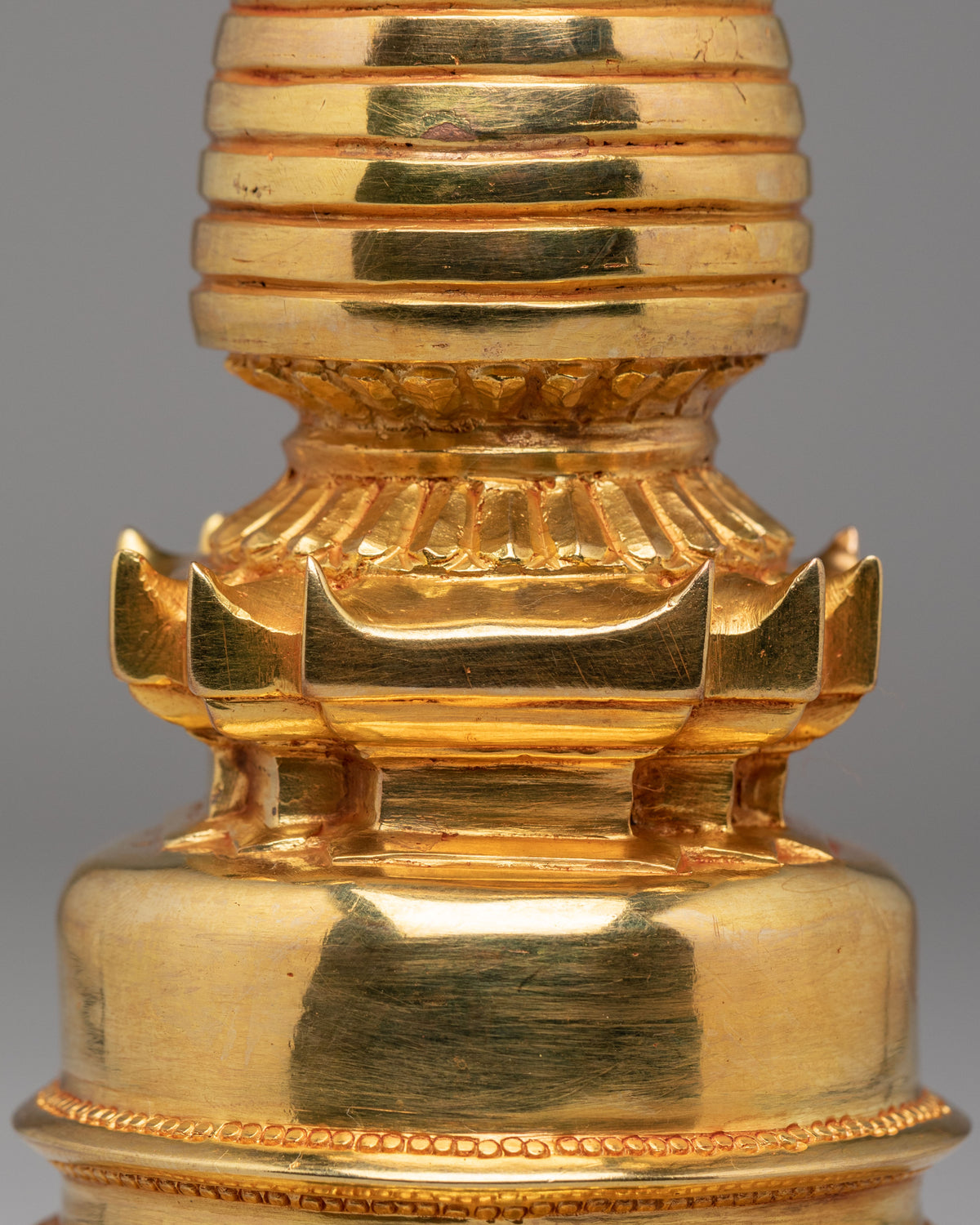 Handcrafted Altar Kadampa Chorten | Tibetan Buddhist Shrine Decor