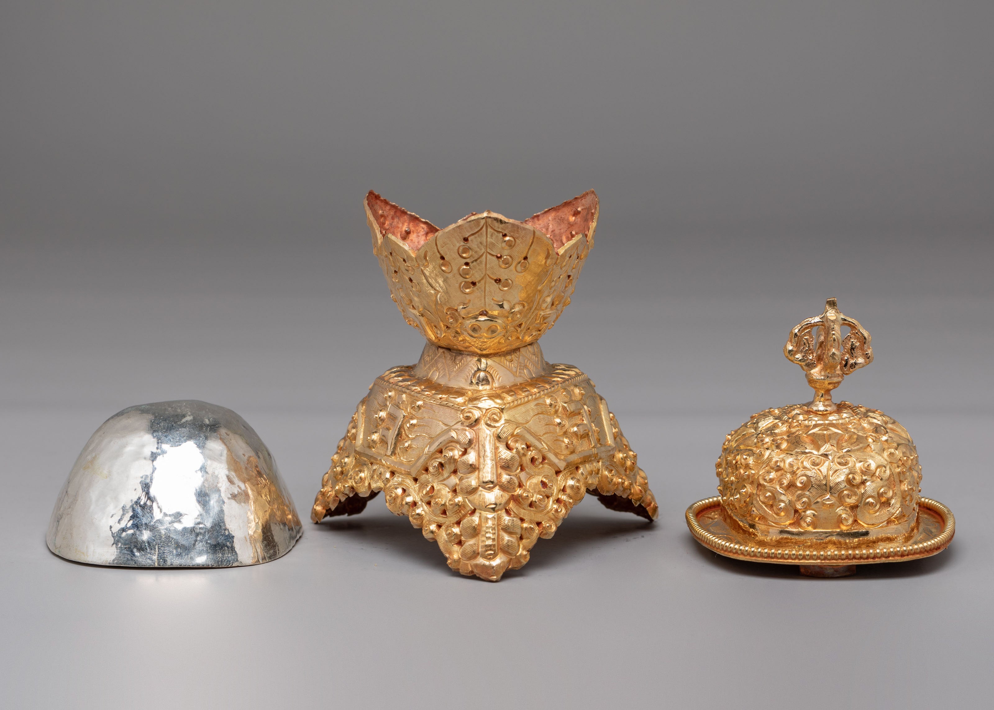 Ceremonial Ritual Kapala Set | Sacred Offering Vessels