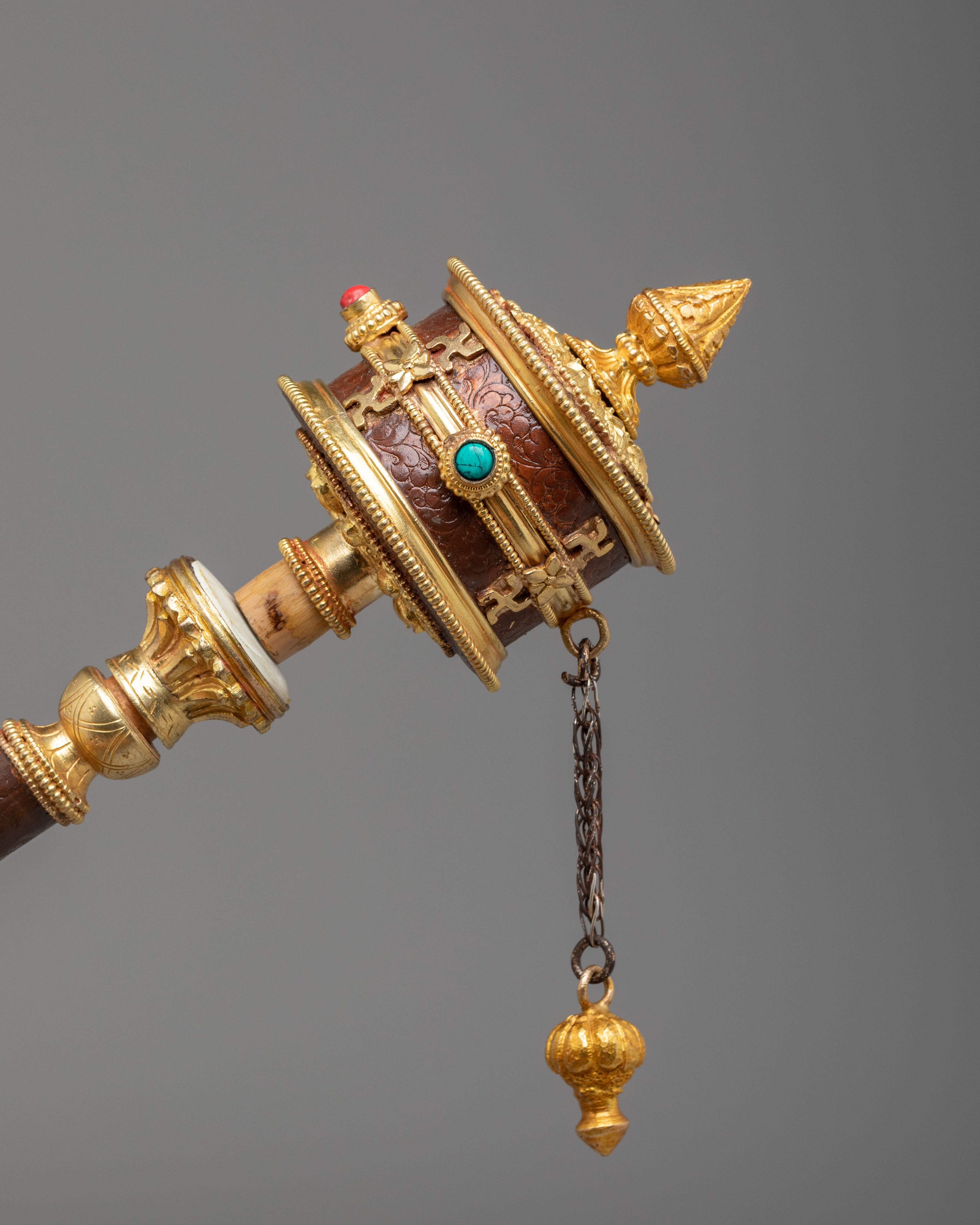 Spiritual Altar Prayer Wheel | Sacred Devotional Decor