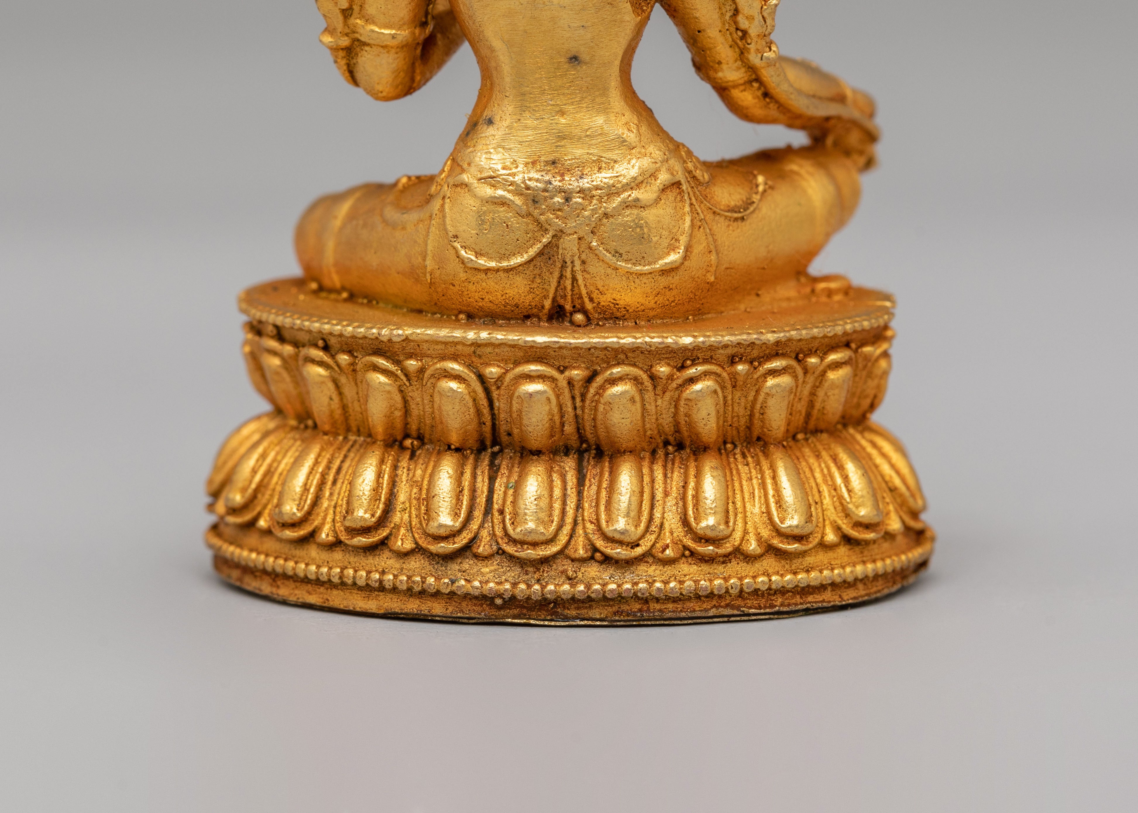 Green Tara Meditation Sculpture | Tibetan Goddess Figurine
