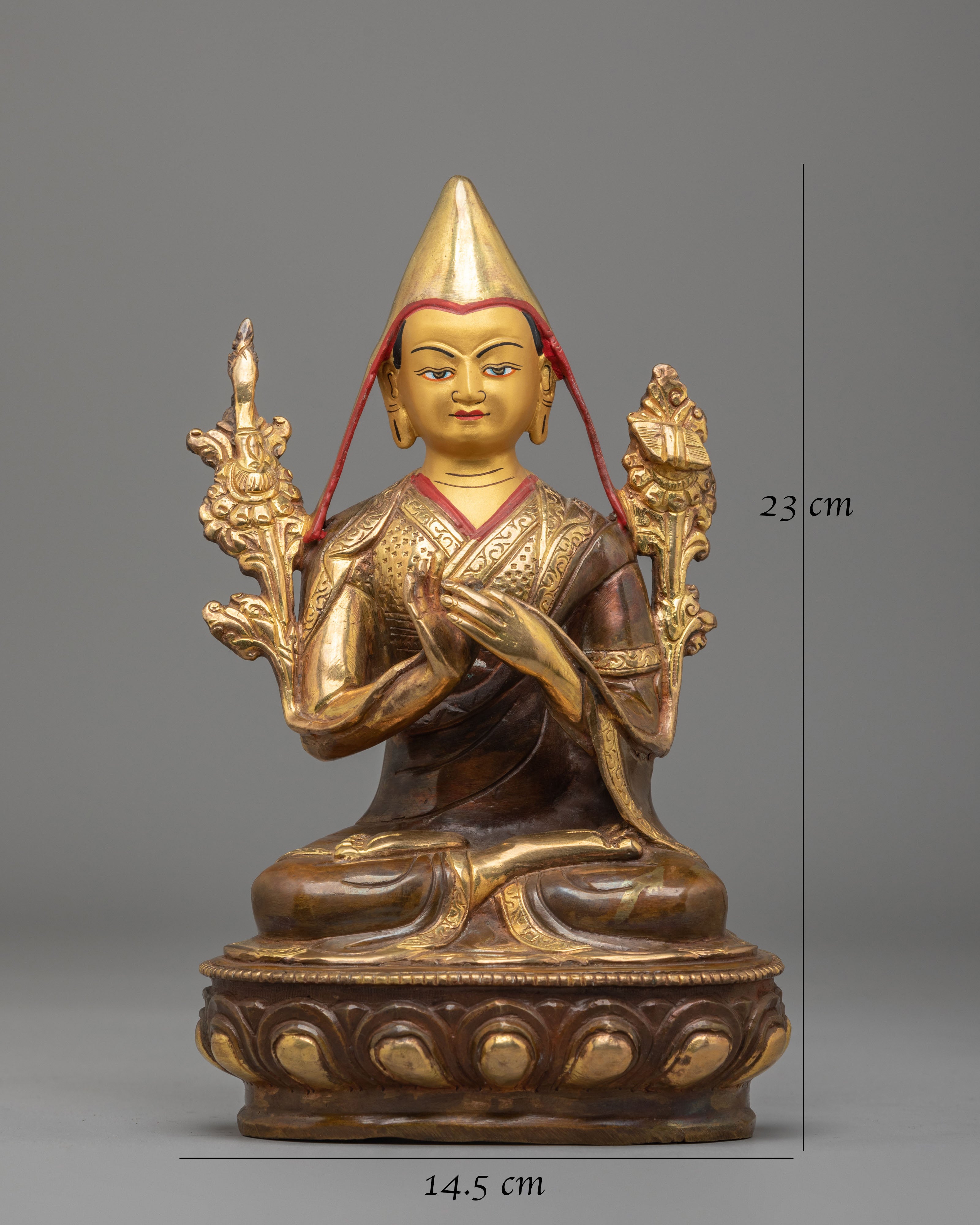 Buddhist Deity Tsongkhapa Statue | The Great Tibetan Master