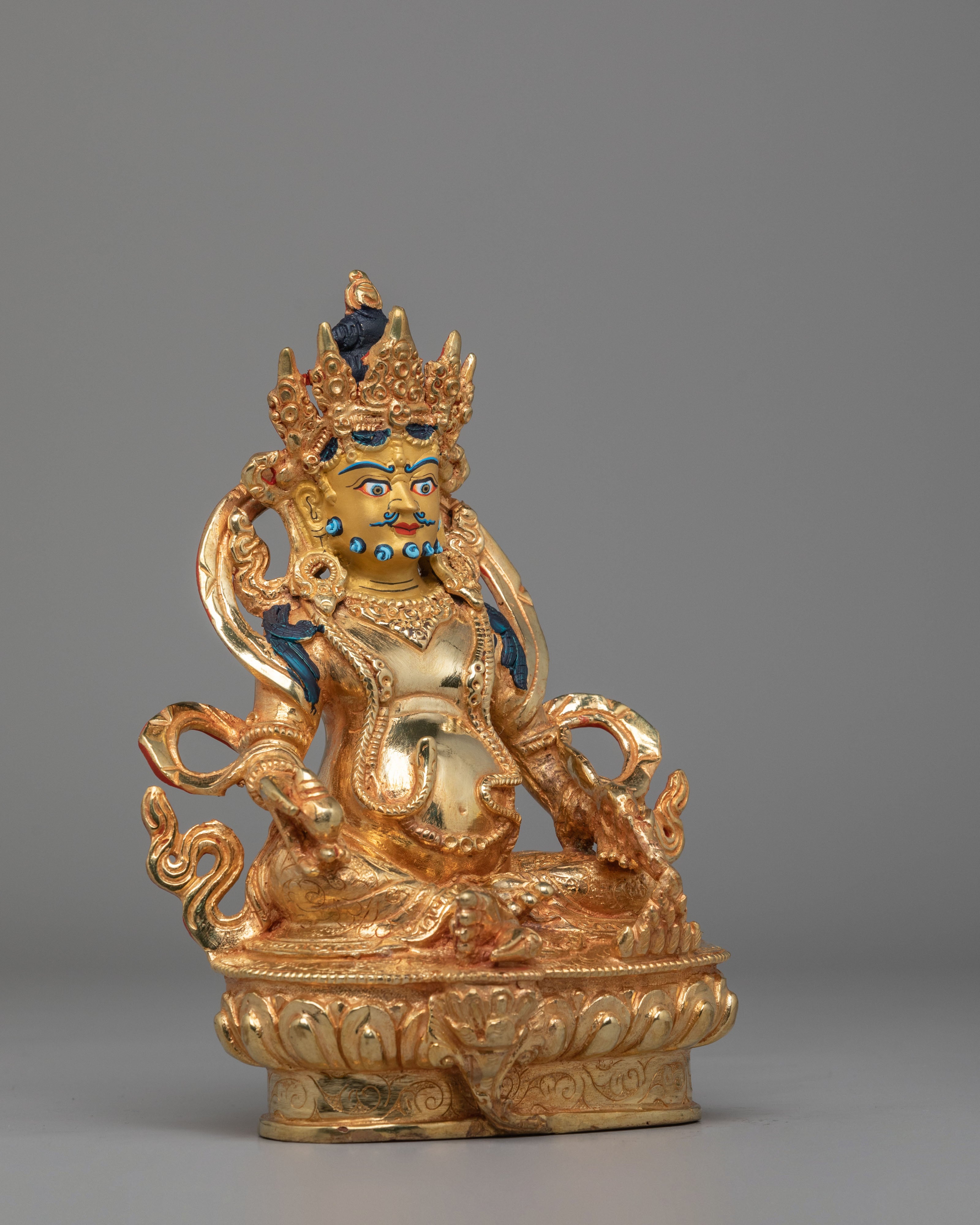 Buddhist Wealth Deity Statue | Dzambhala Figurine