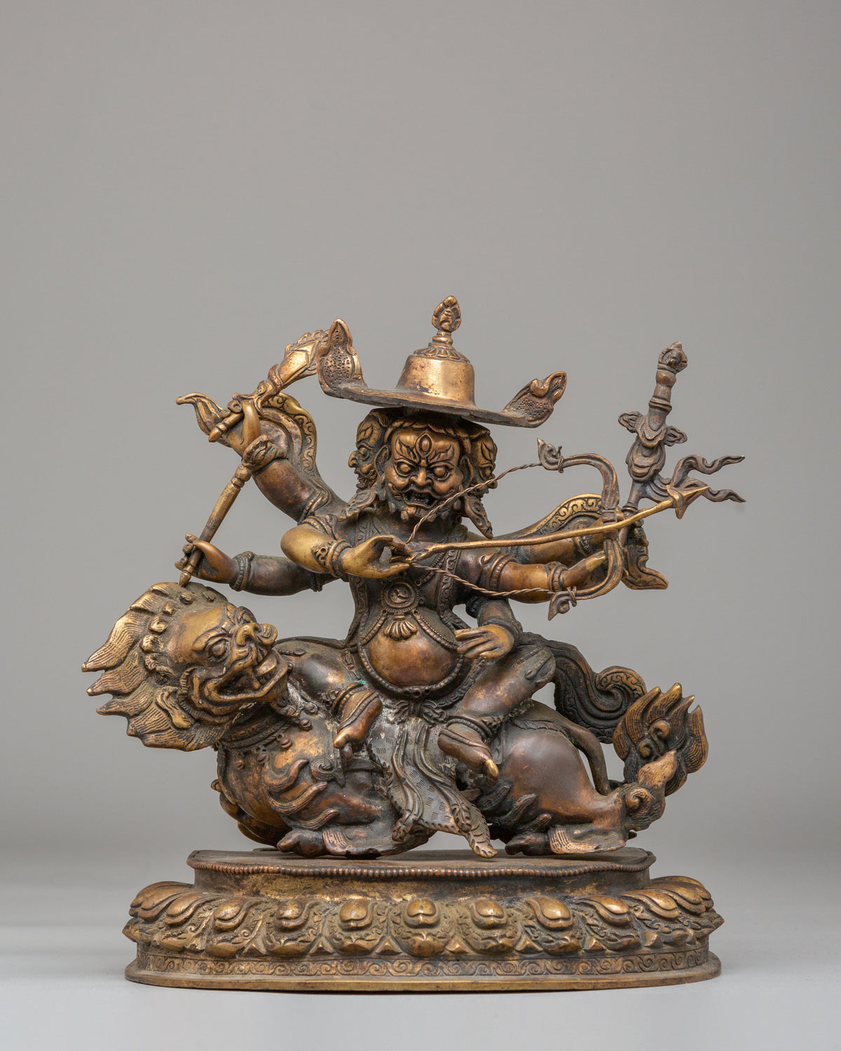 Tibetan Buddhist Pehar Gyalpo Statue | The Guardian Deity of Tibetan Buddhism