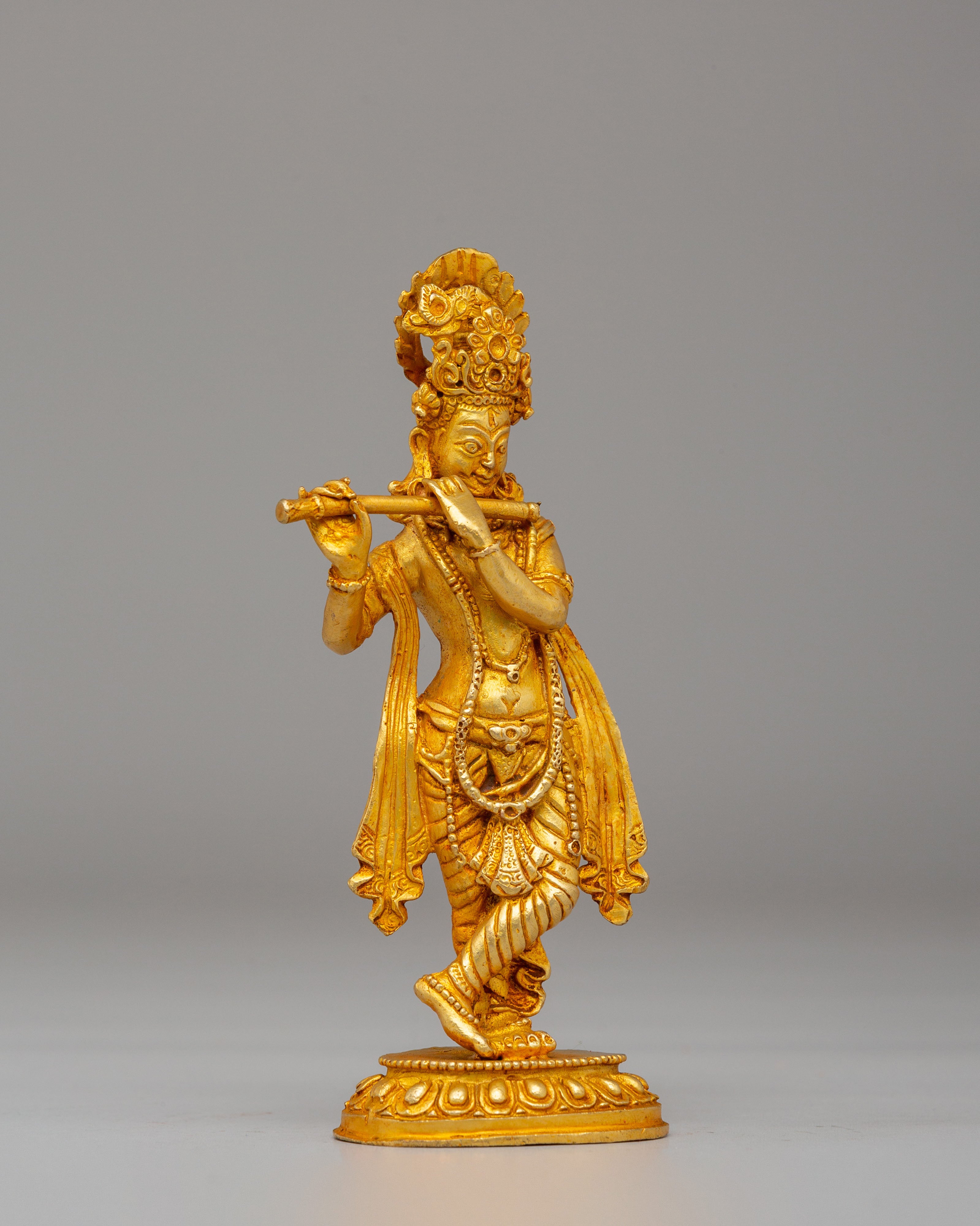 Sacred Krishna Statue | Hindu Deity Statue for Meditation