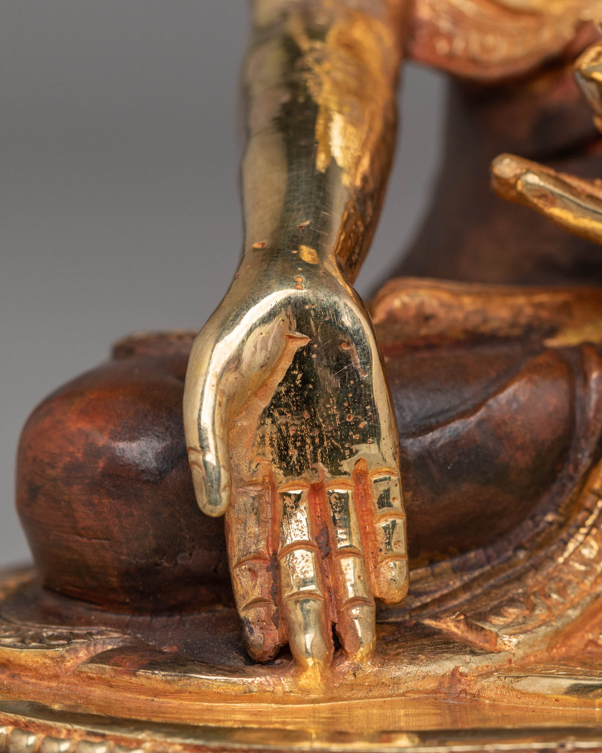 Golden Five-Dhyani Buddha Set | Handmade Golden Buddha Statue