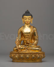 Spiritual Handcrafted Medicine Buddha Statue | Tibetan Healing Deity Figurine