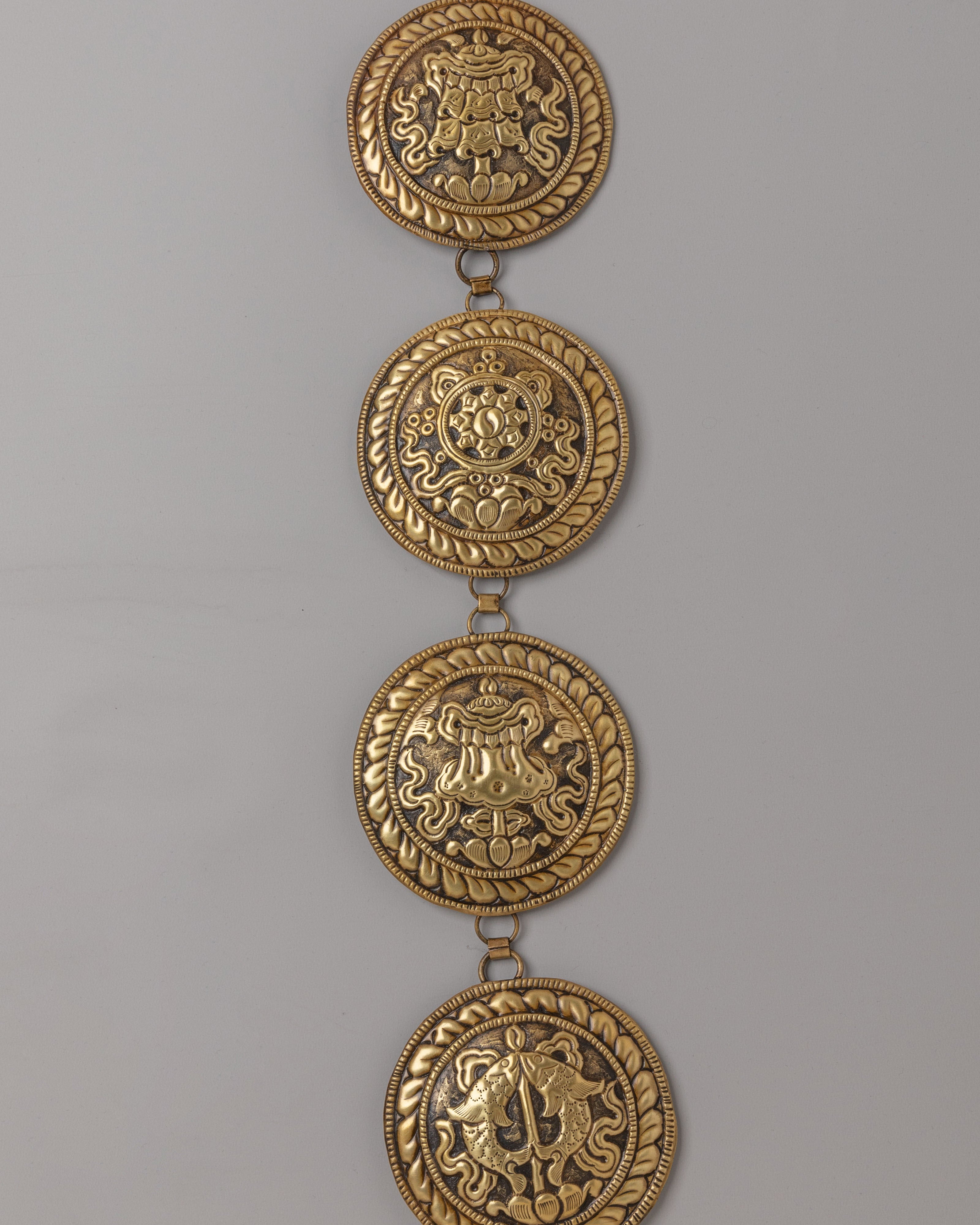 Himalayan Auspicious Symbol Wall Hanging | Spiritual Decor for Meditation and Harmony