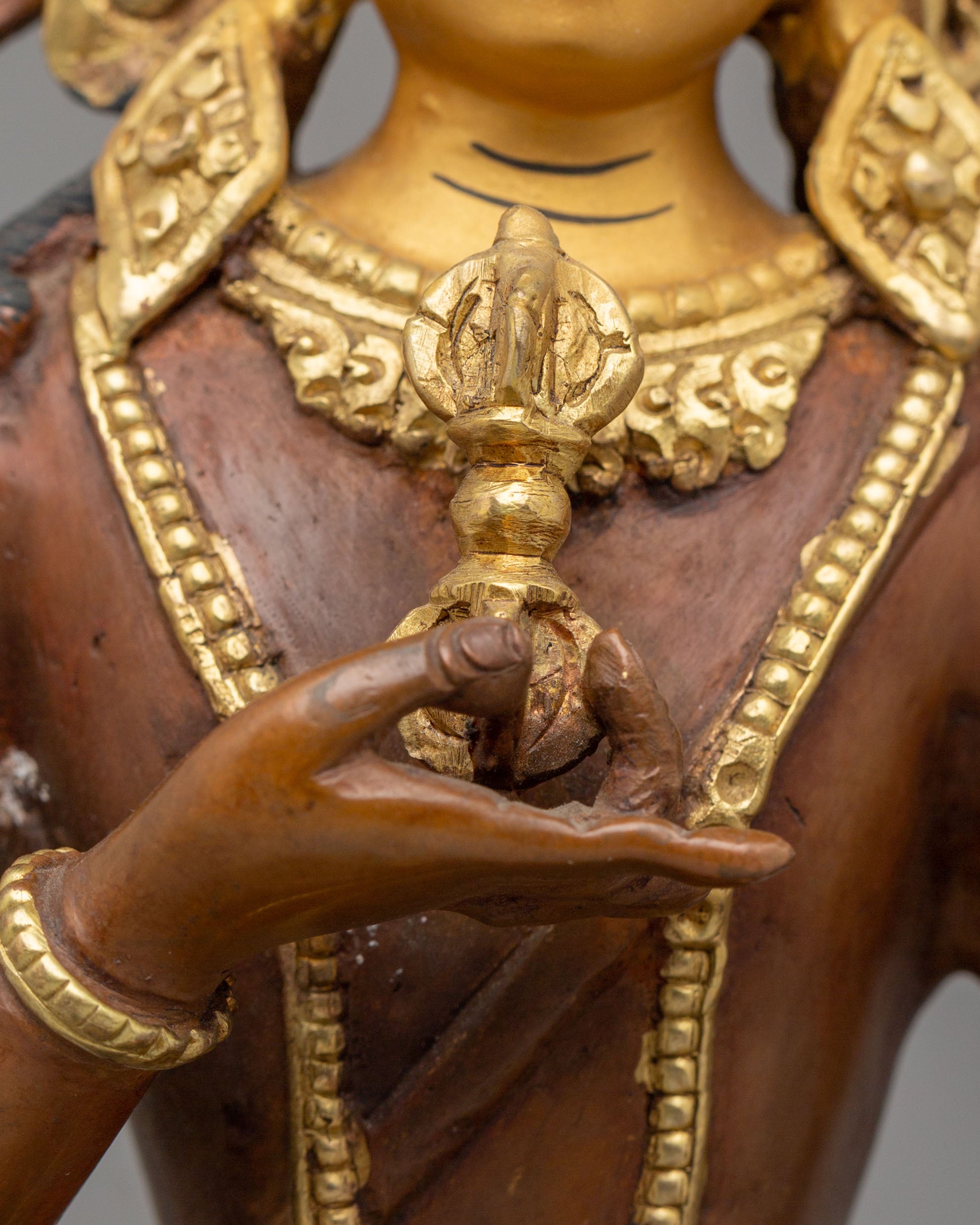 Vajrasattva Copper Handmade Sculpture | Tibetan Buddha Statue
