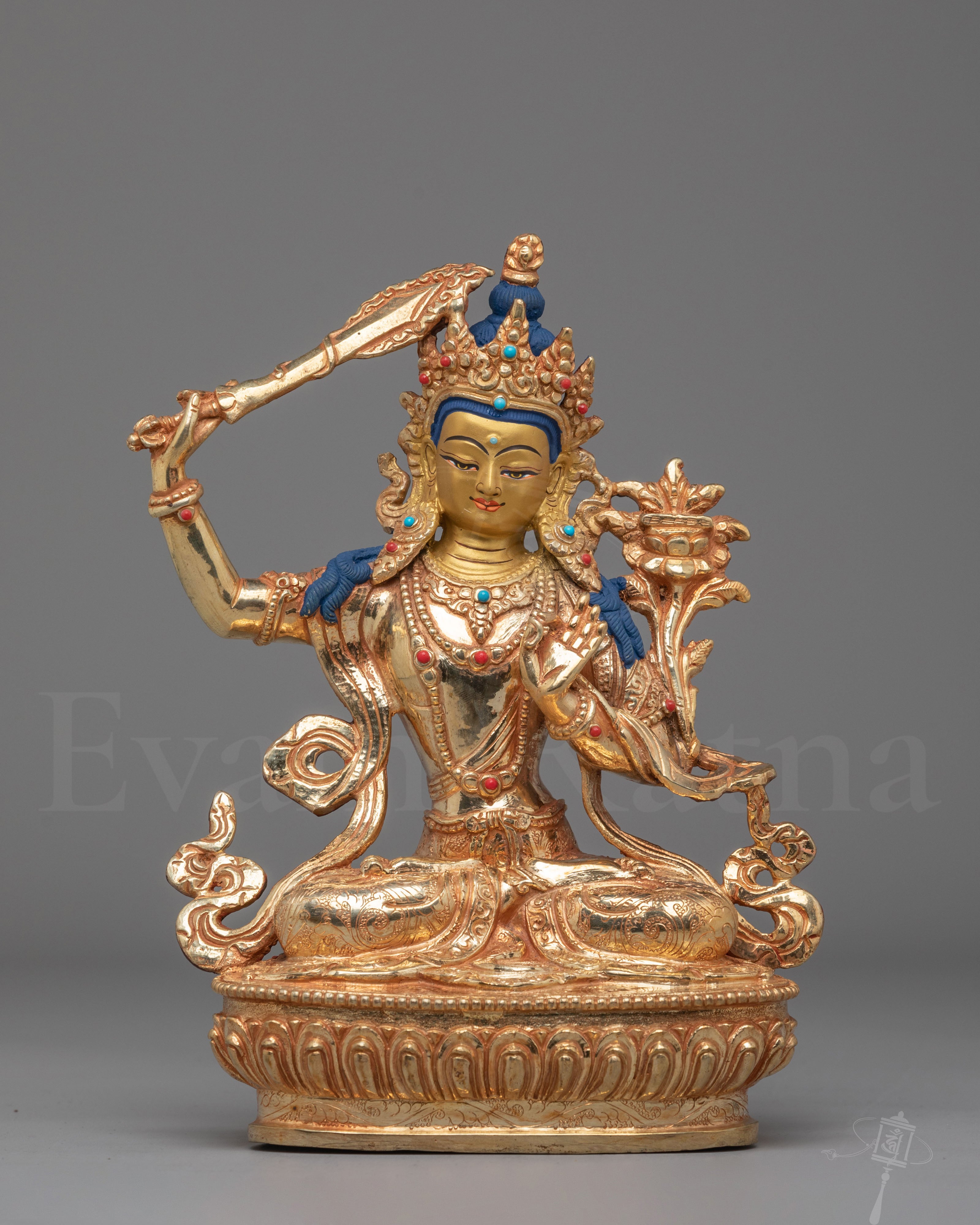 Vajrayana Manjushri Bodhisattva Statue 