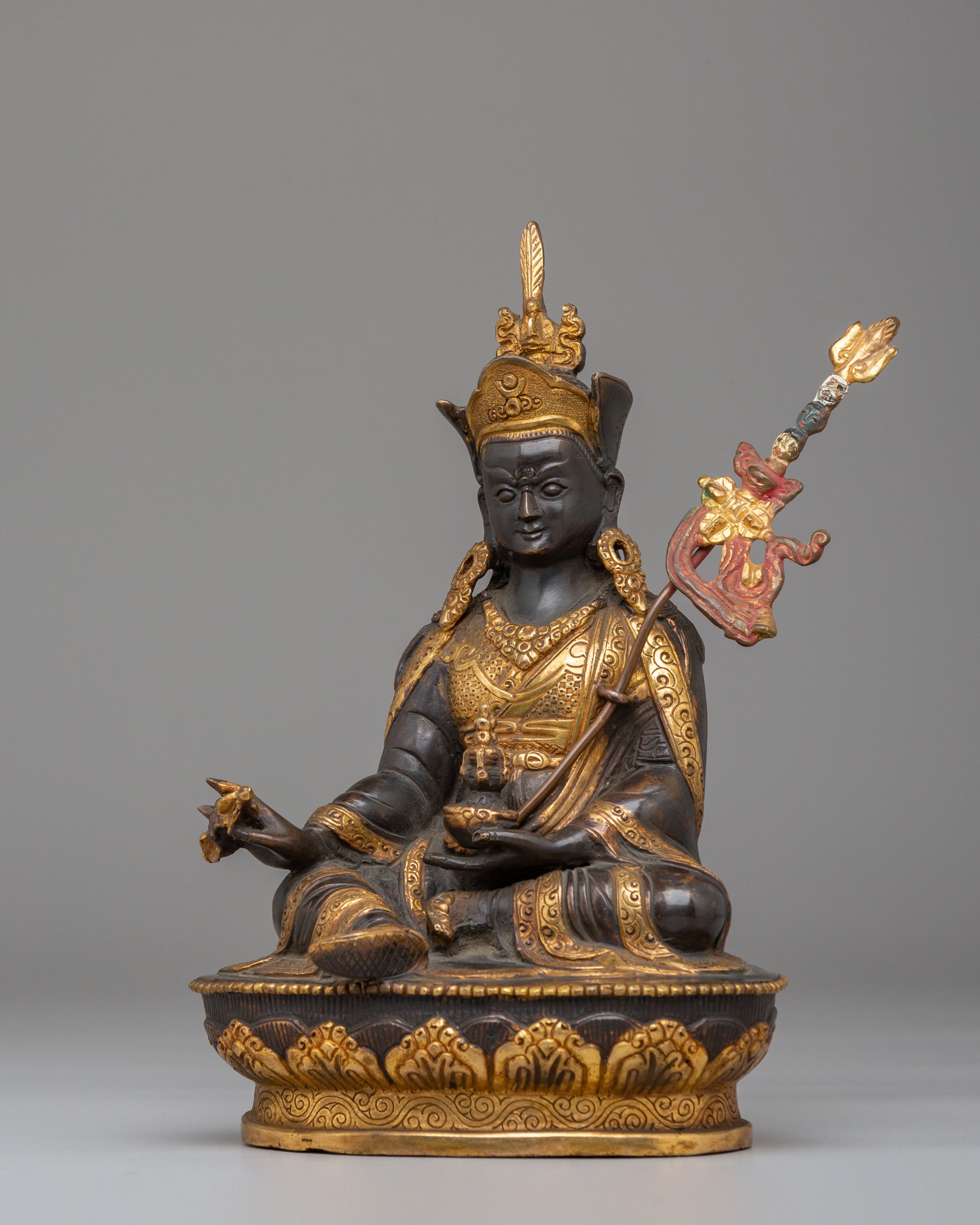 Padmasambhava Sacred Statue | Handcrafted Tibetan Buddhist Art