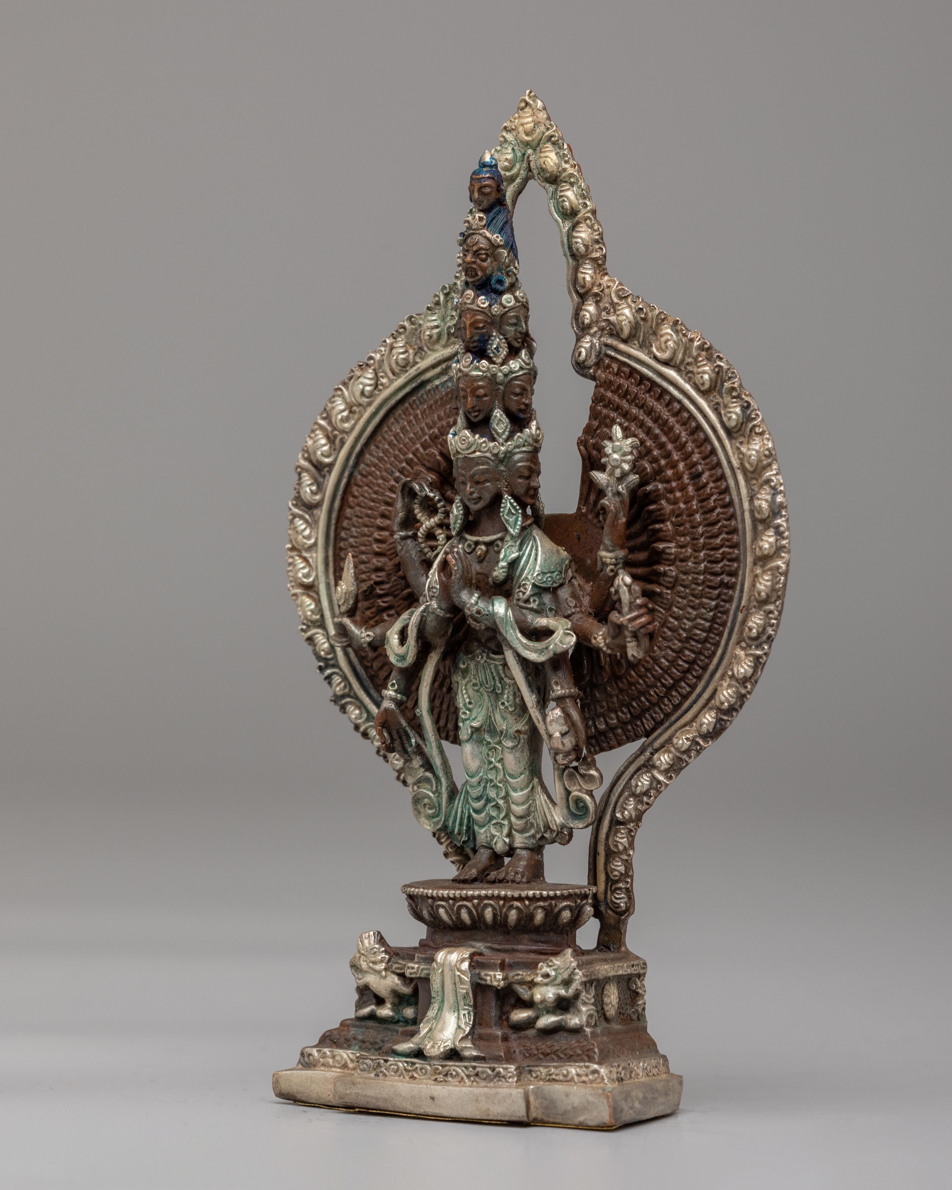 Tibetan Thousand-Armed Chenrezig Statue | Buddhist Altar Decor