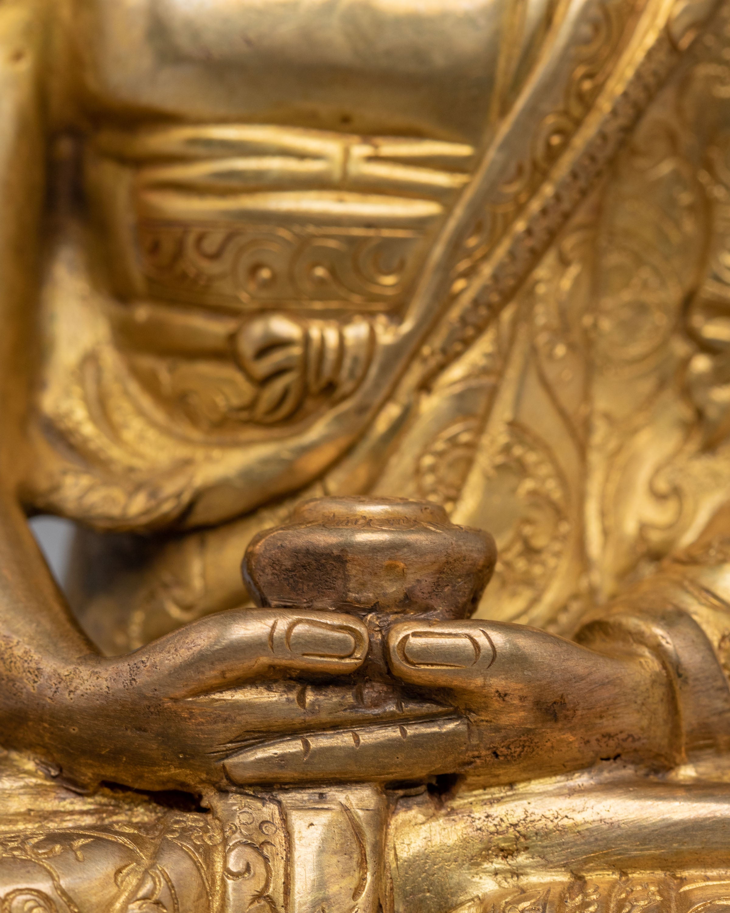 Handmade Amitabha Buddha Deity Statue | Tibetan Buddhist Art