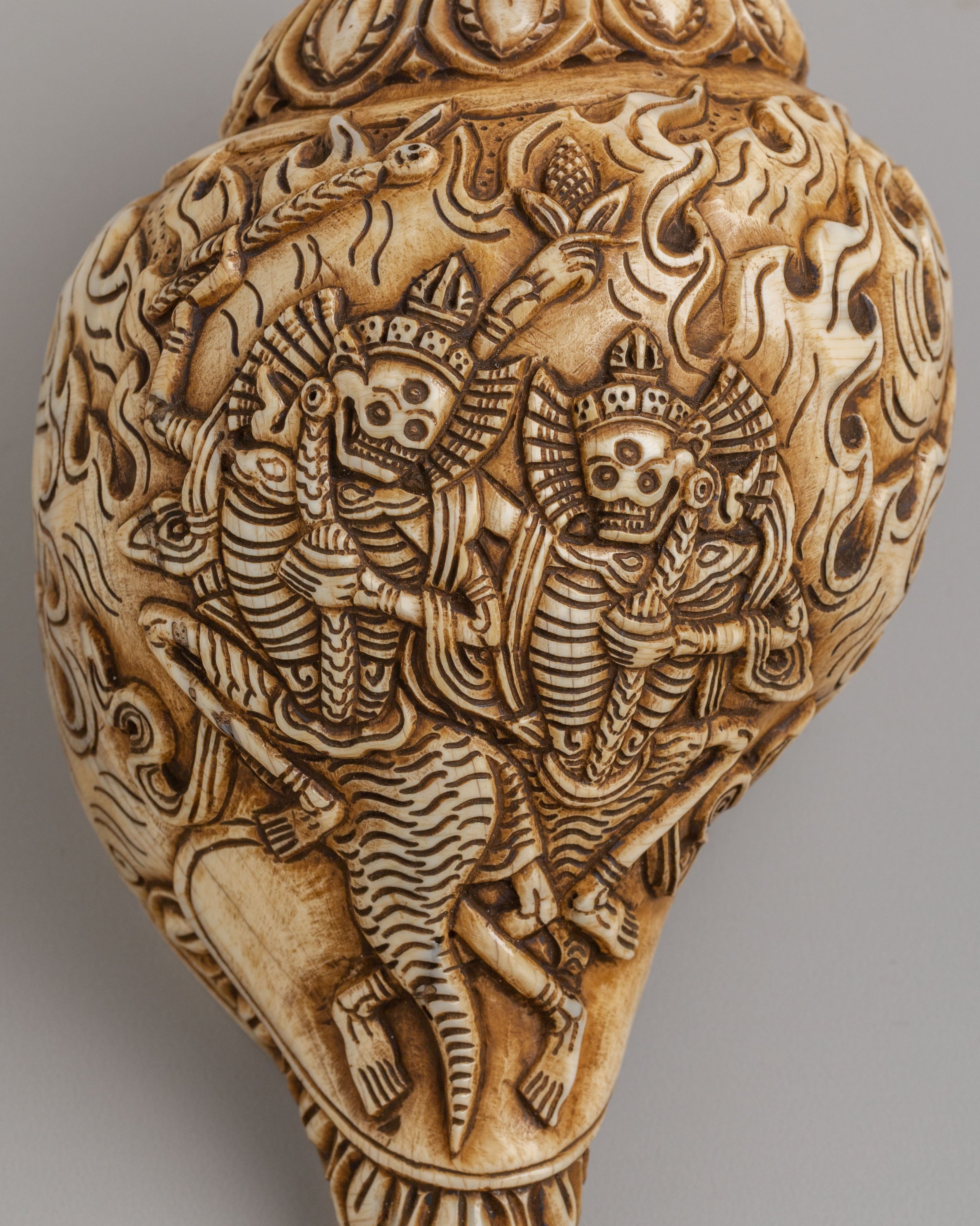 Spiritual Chittipati Conch | Tibetan Ritual Conch Shell