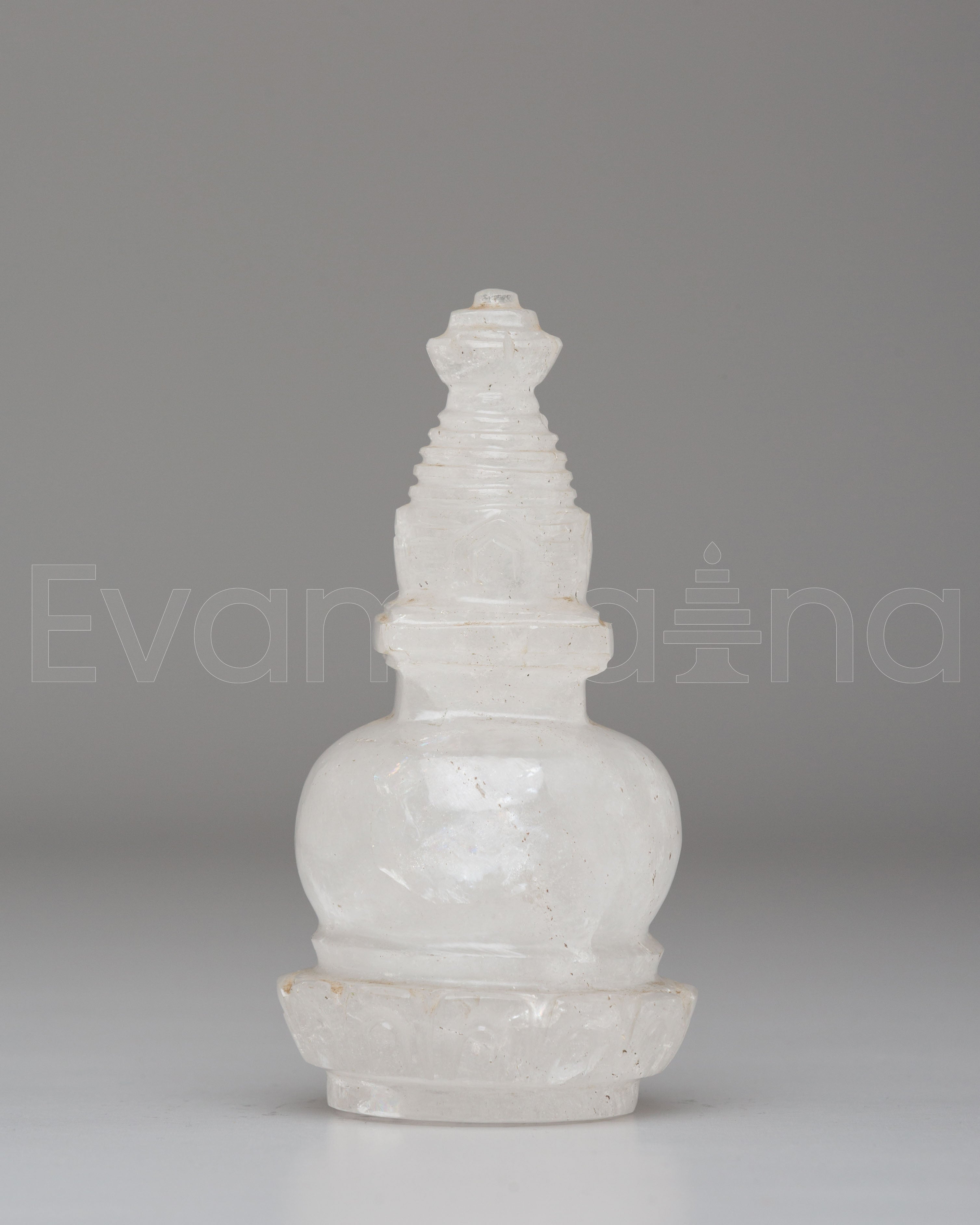 Handcrafted Crystal Stupa