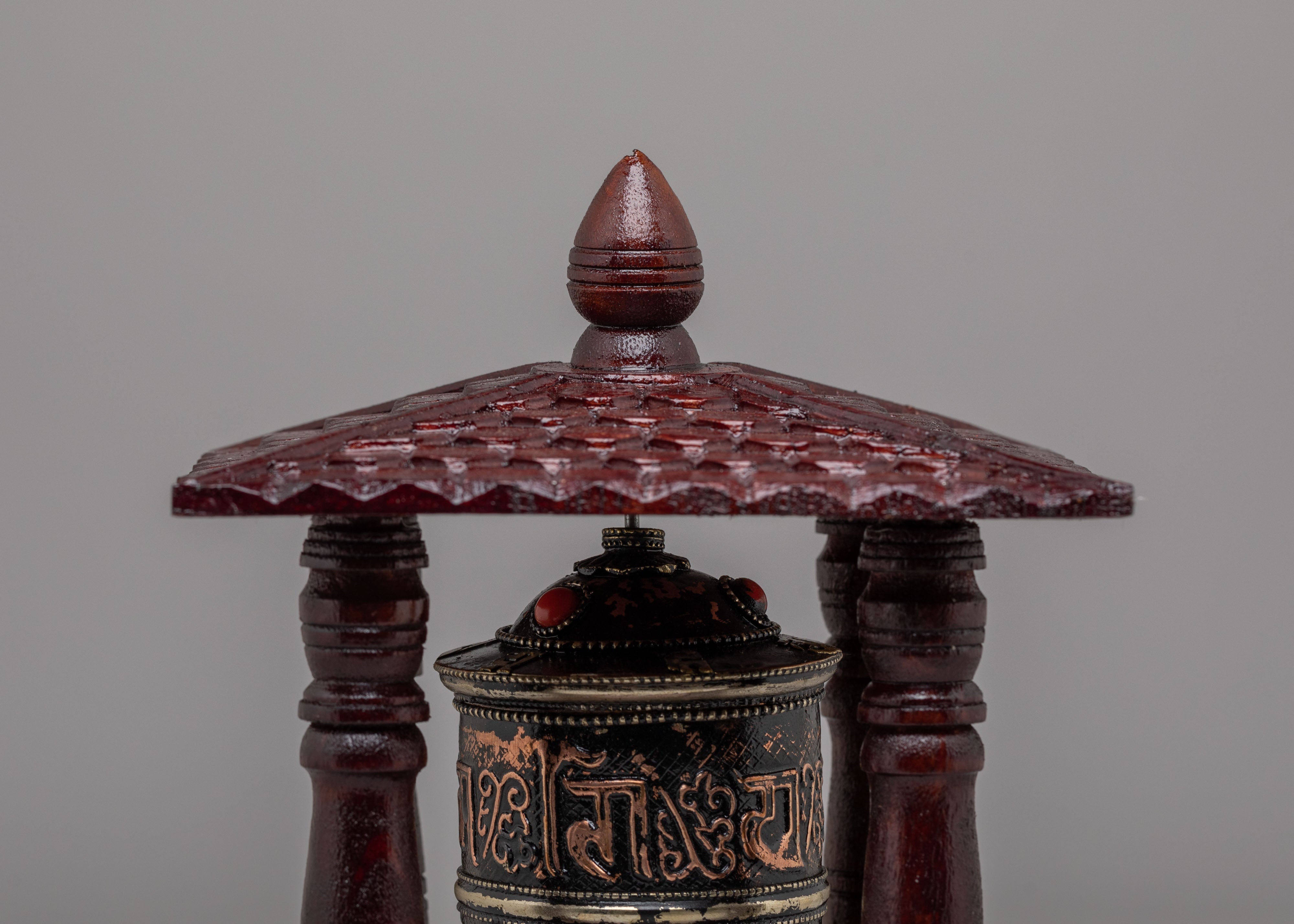 Buddhist Mani Wheel | Mantra Symbol for Wisdom, Compassion, and Spiritual Practice