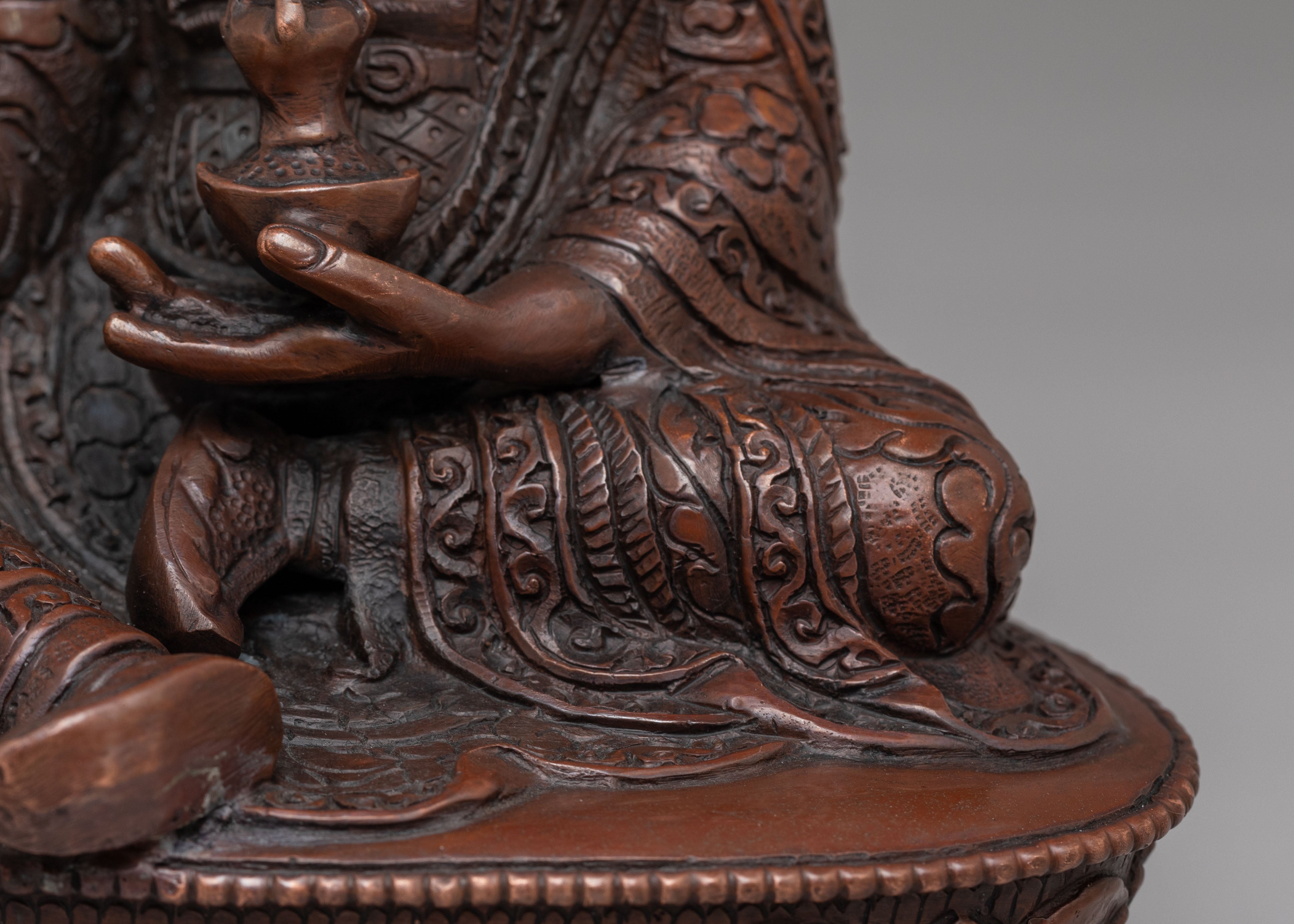 Sacred Padmasambhava Deity Sculpture | Sacred Tibetan Decor