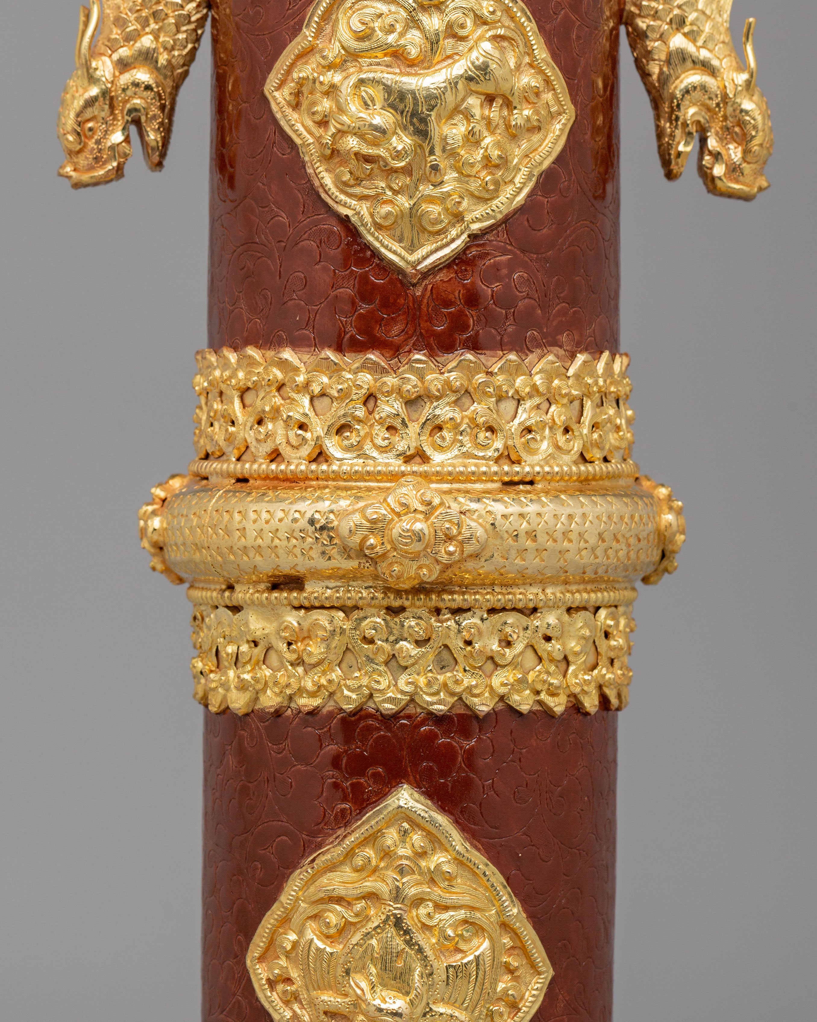 Handmade Incense Holder | Gold-Plated Copper Inense Holder for Altar