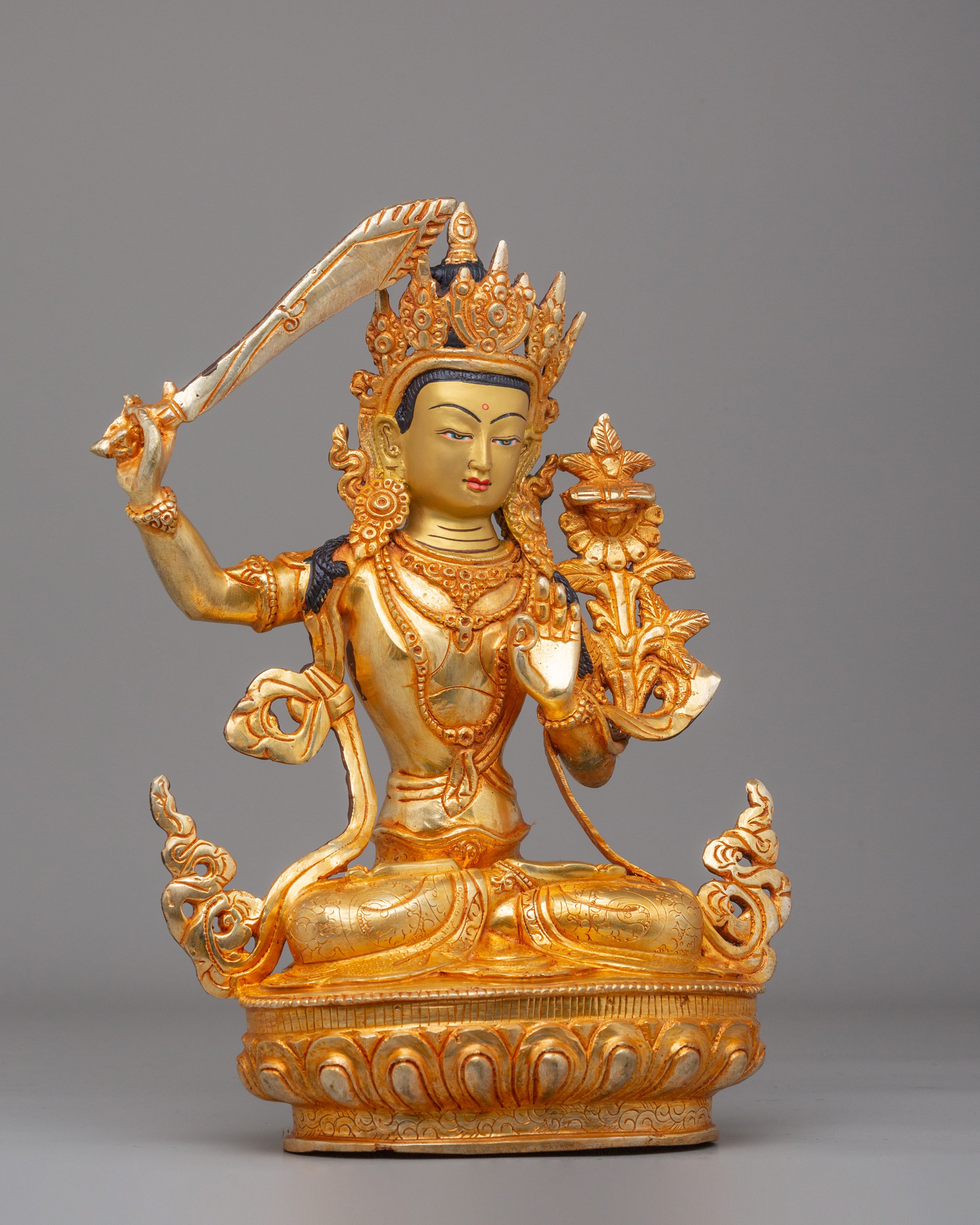 Tibetan Manjushri Bodhisattva Sculpture | A Symbol of Wisdom