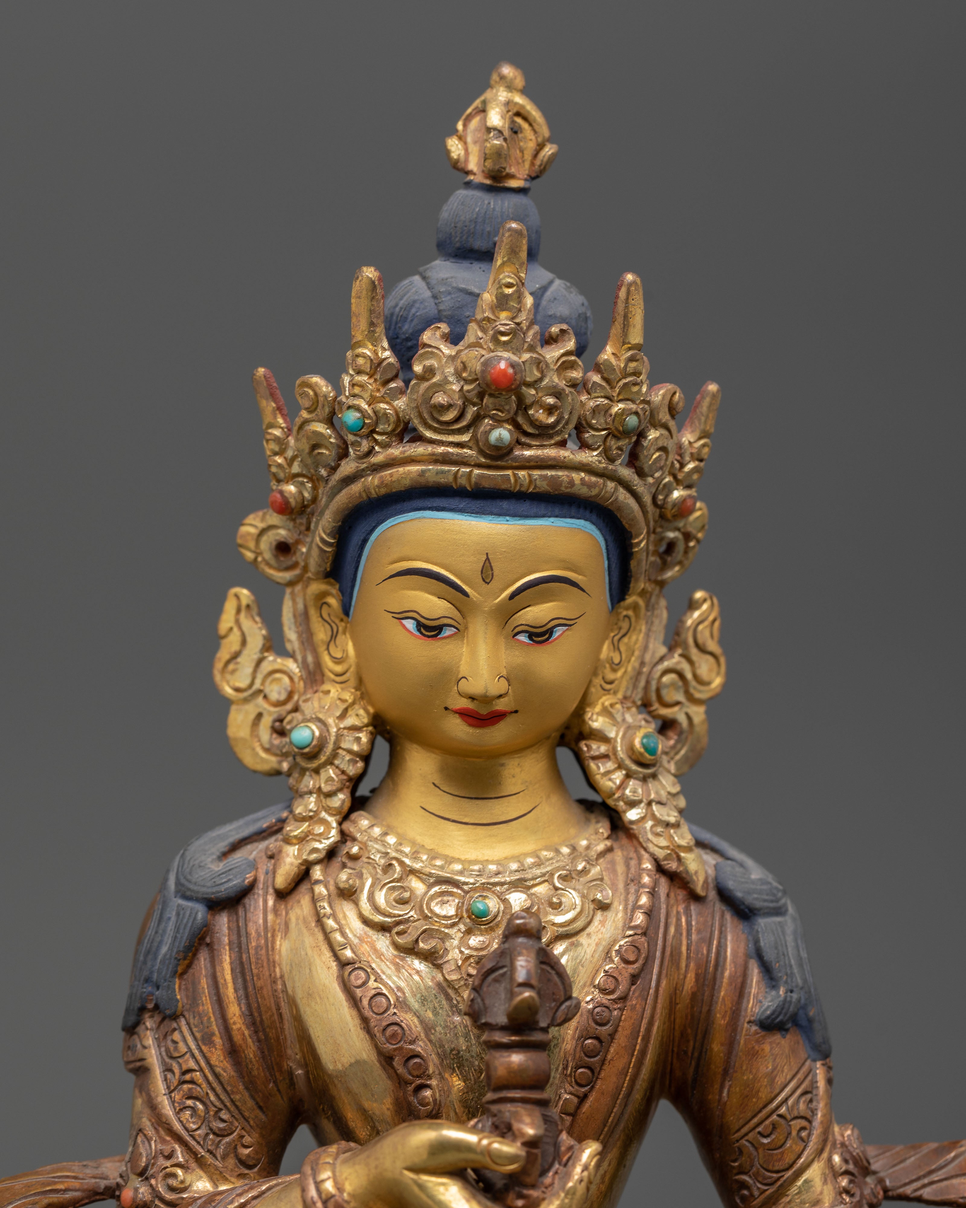 Tibetan Vajrasattva Purification Deity Statue | Vajrayana Art
