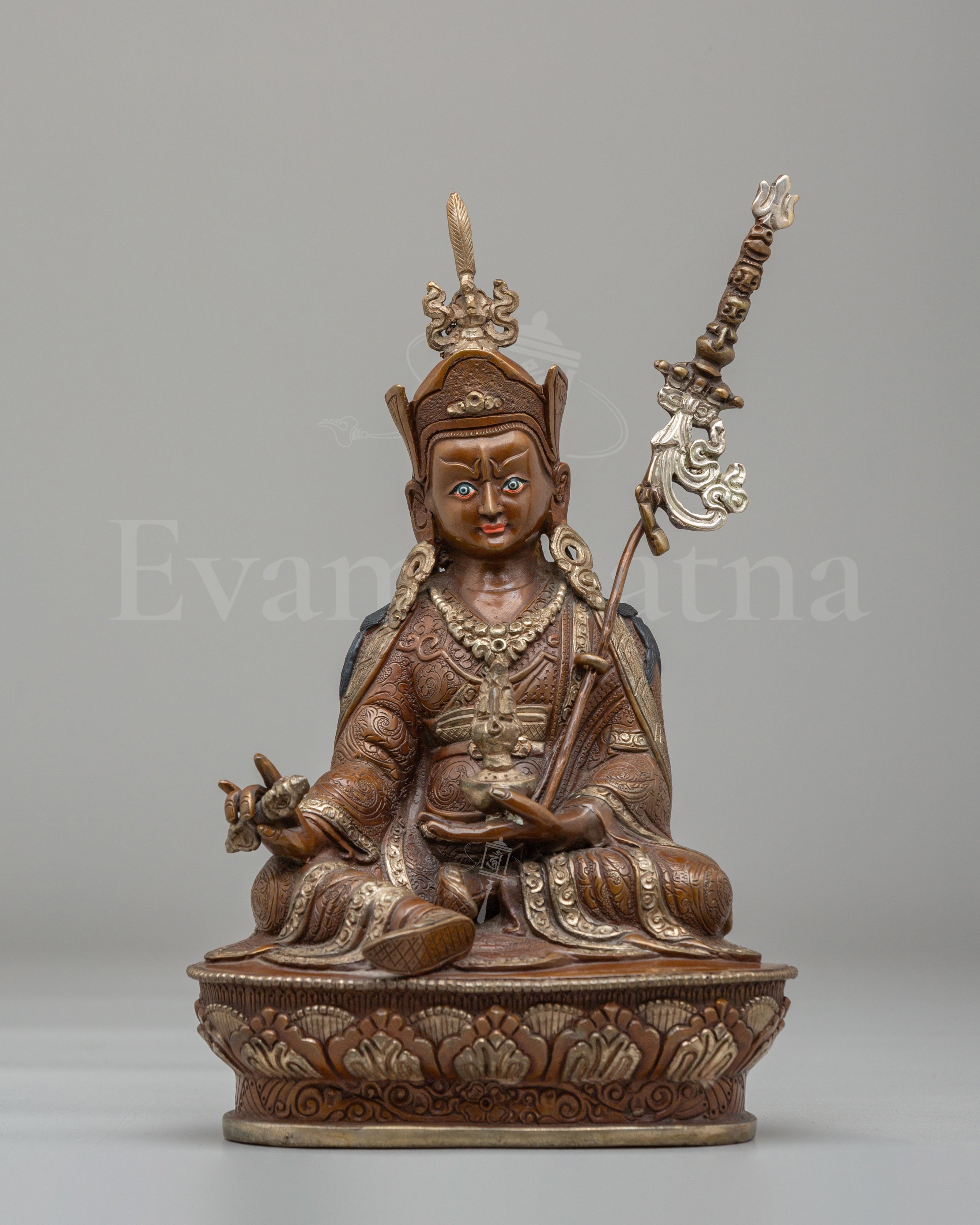 Handcrafted Ritual Guru Rinpoche Statue 