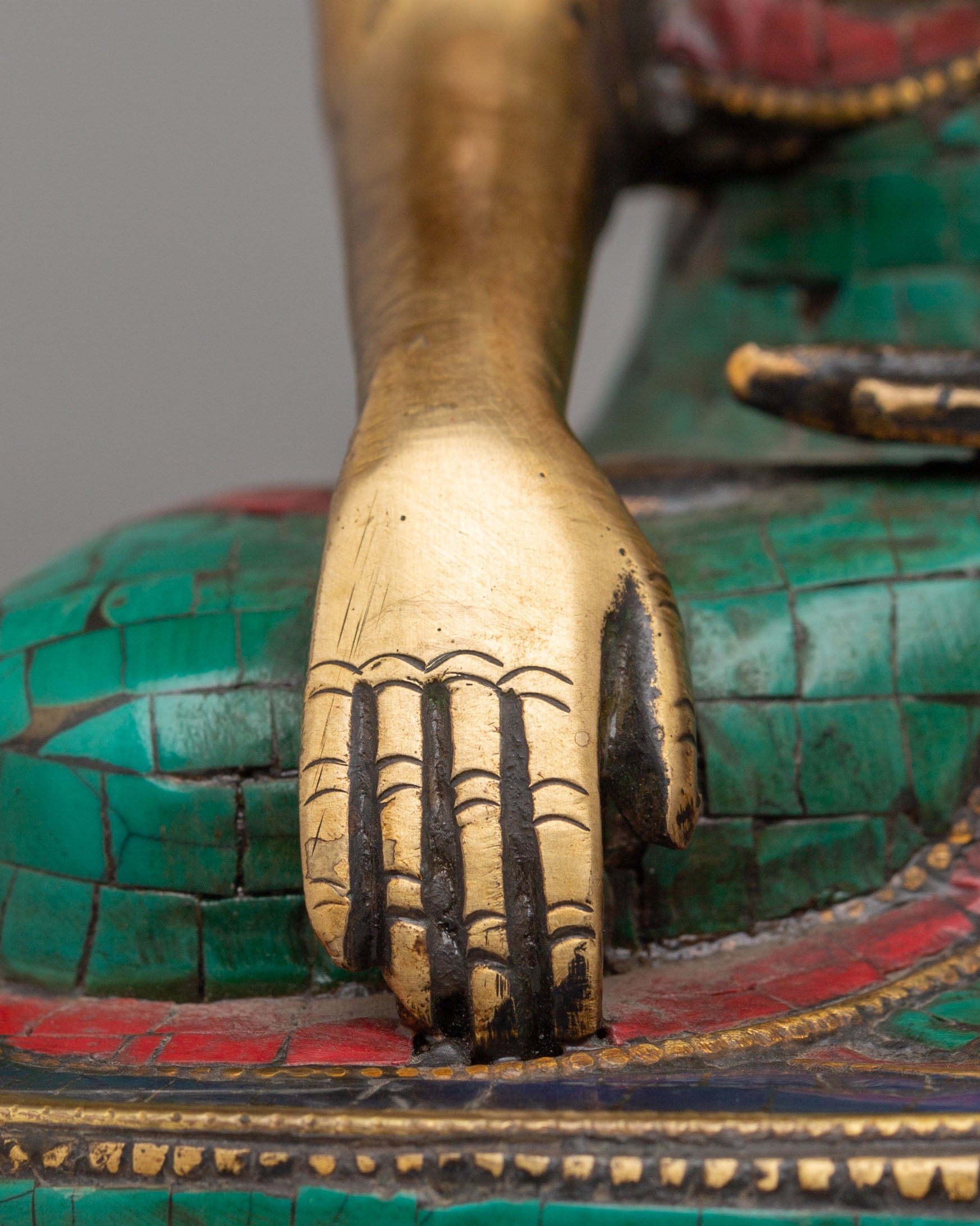 Sacred Shakyamuni Buddha Meditation Statue | Handcrafted Brass Sculpture for Spiritual Enlightenment