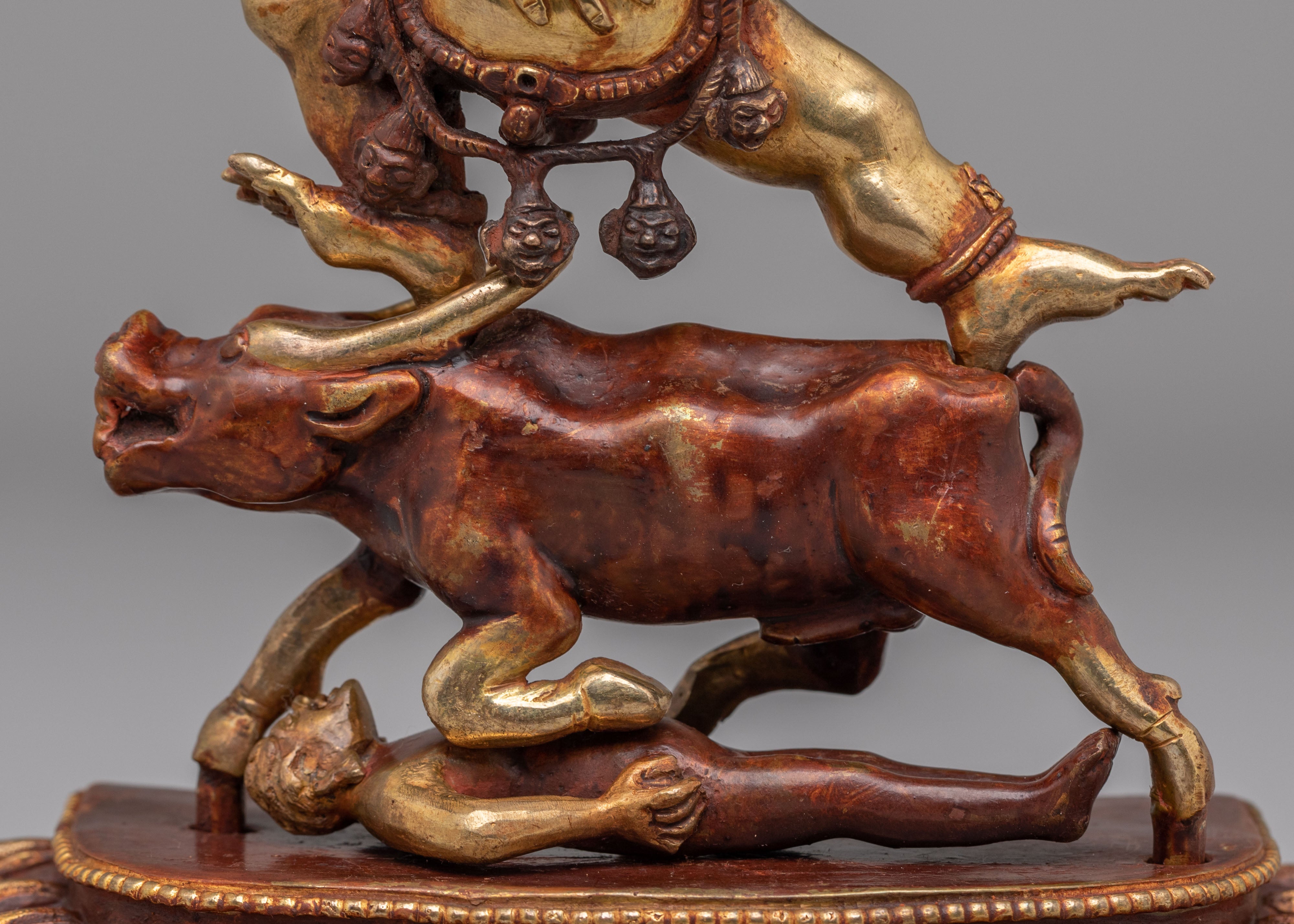 Lord of Death Yama Dharmaraja Statue | Tibetan Guardian Deity Figurine
