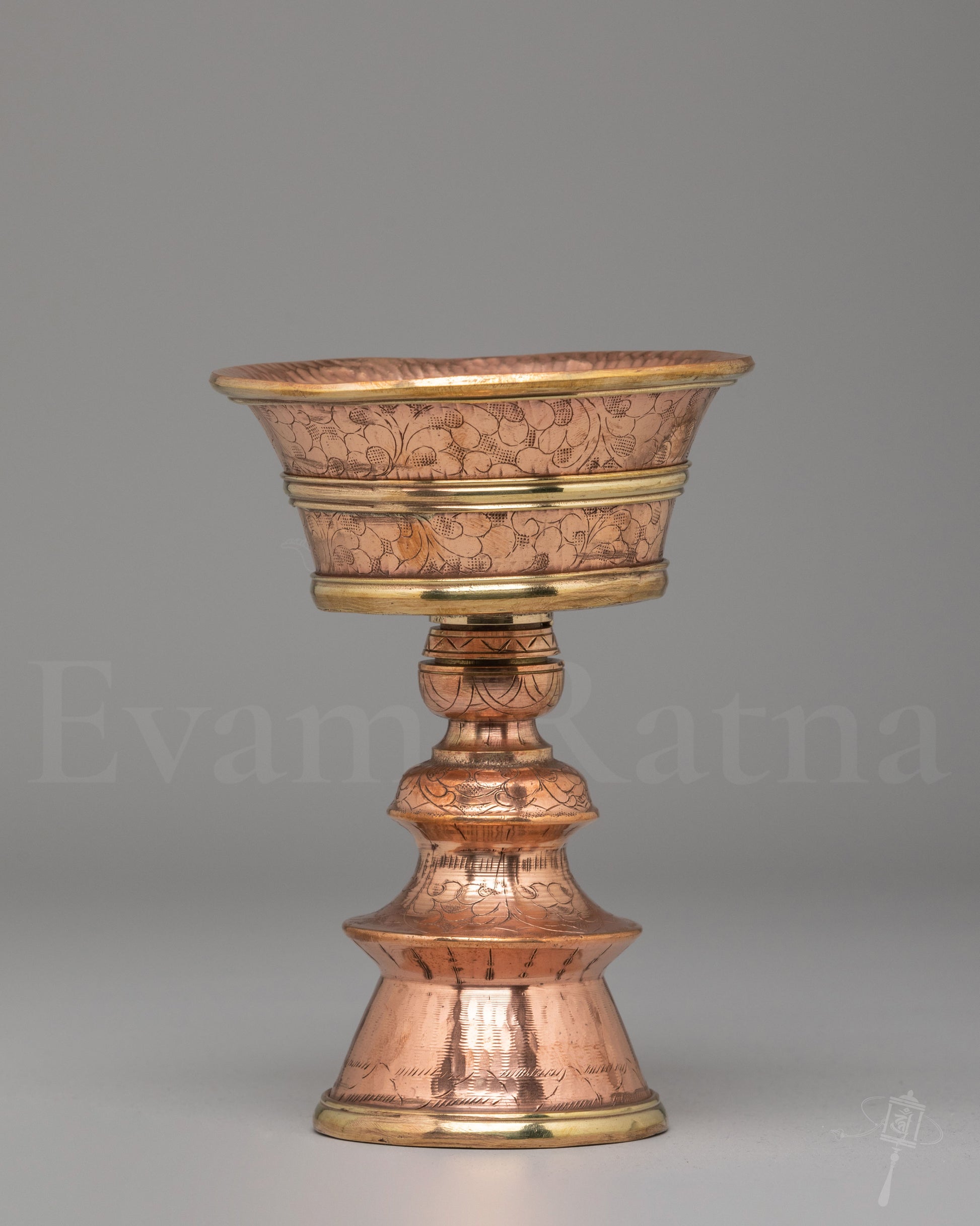Handcrafted Butter Lamps for Buddhist Practice 
